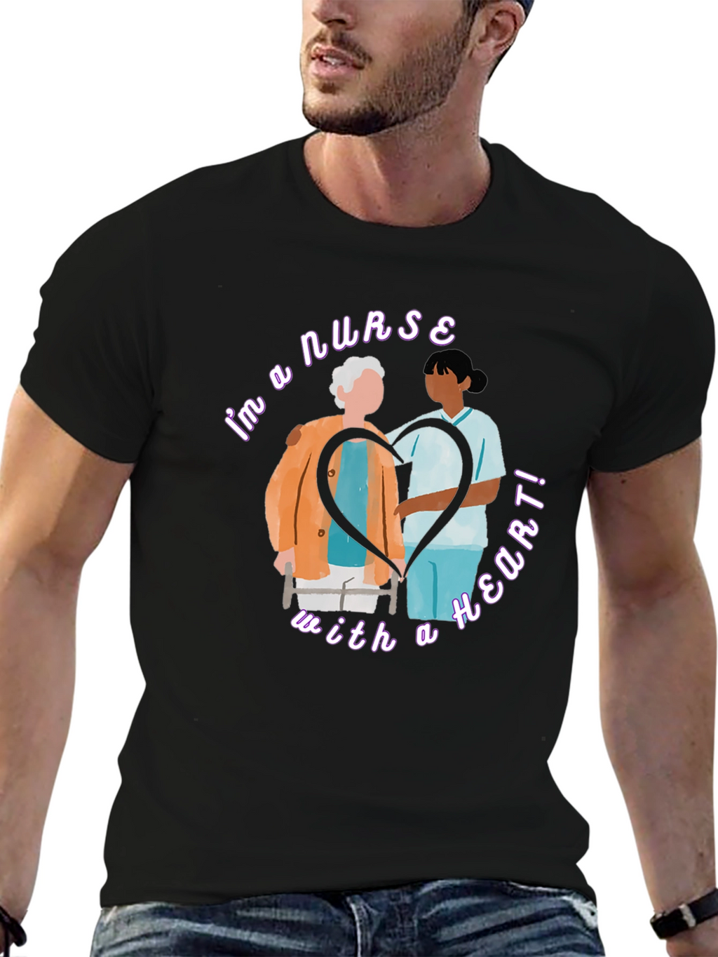 Nurse With A Heart T-Shirt
