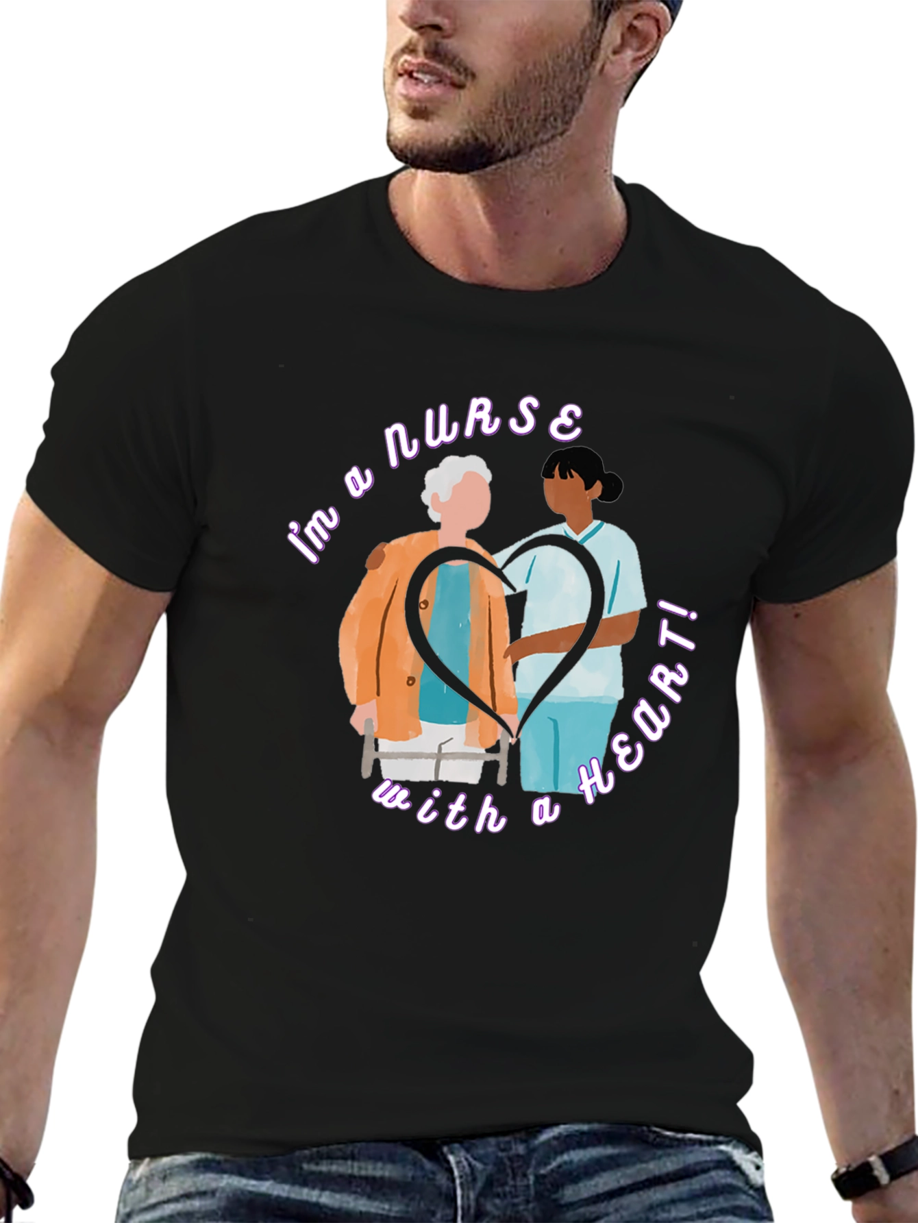 Nurse With A Heart T-Shirt