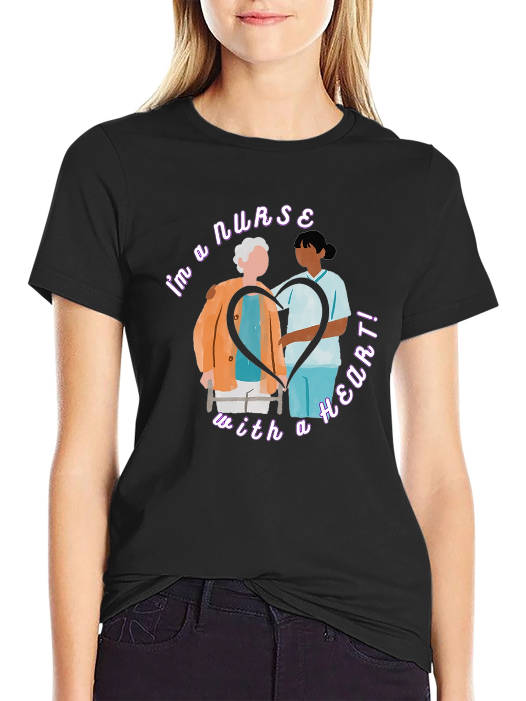 Nurse With A Heart T-Shirt