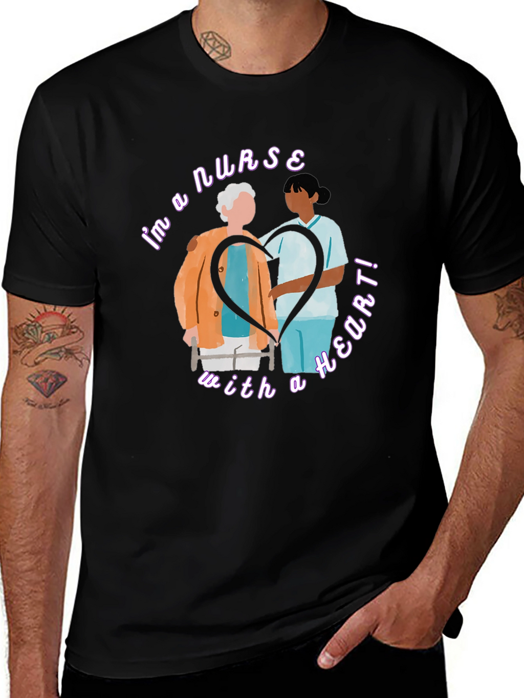 Nurse With A Heart T-Shirt