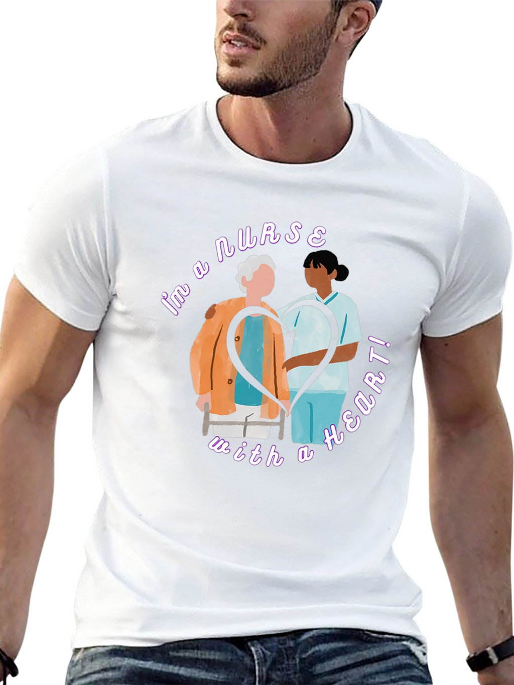 Nurse With A Heart T-Shirt