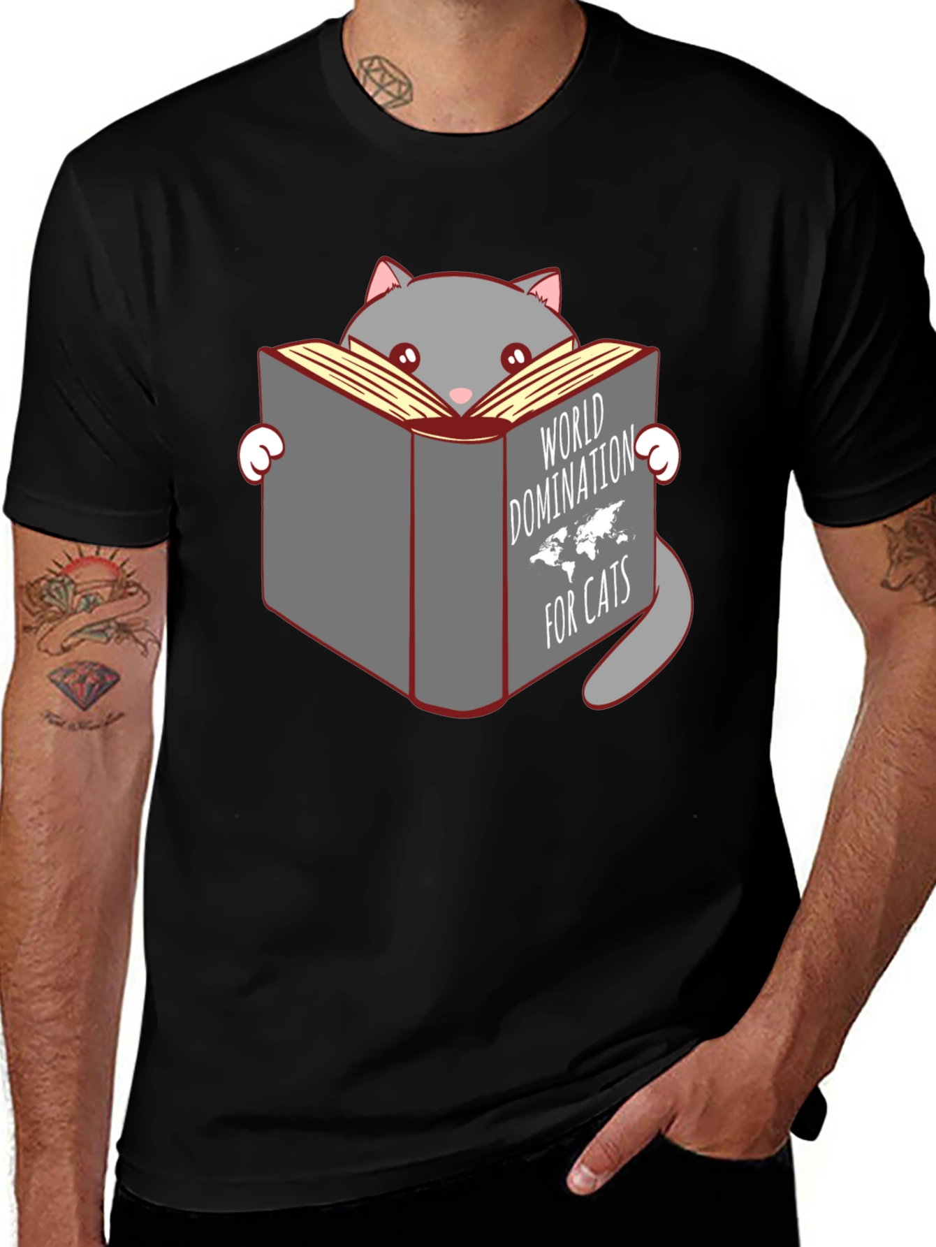 Cat World Domination T-Shirt: Hilarious Cat Lover Tee