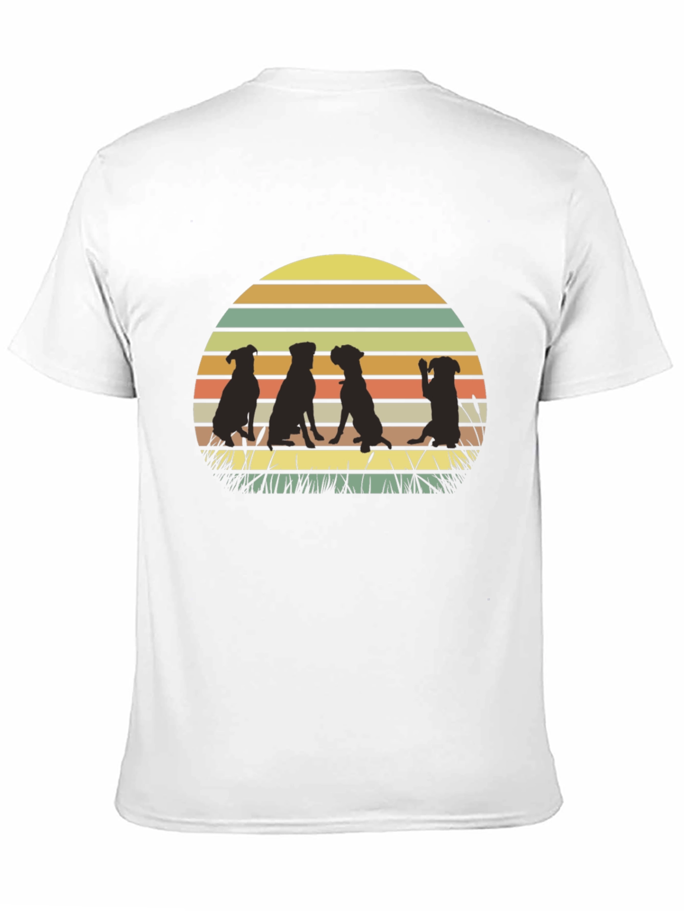 Dog Silhouette Sunset T-Shirt
