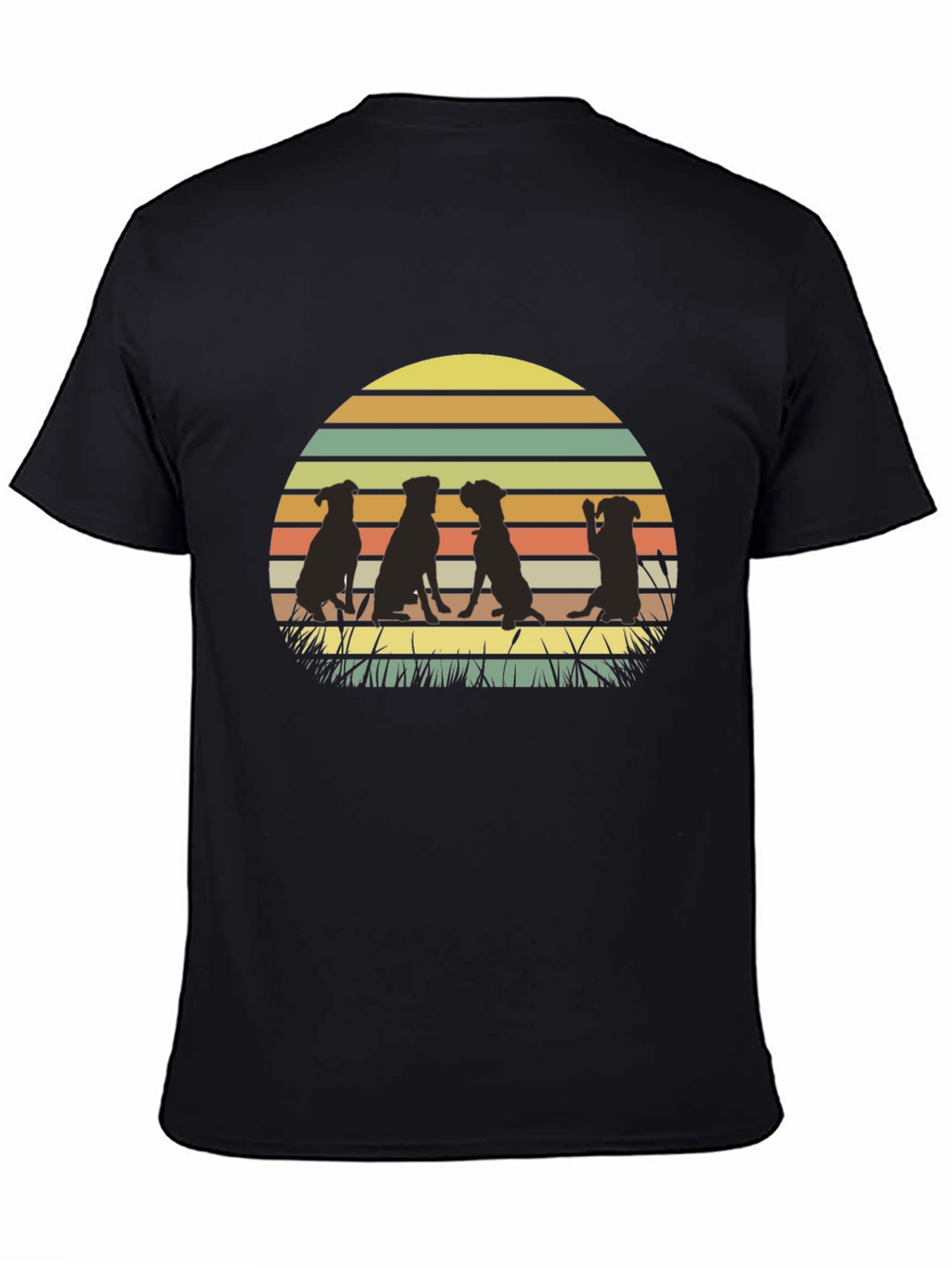 Dog Silhouette Sunset T-Shirt