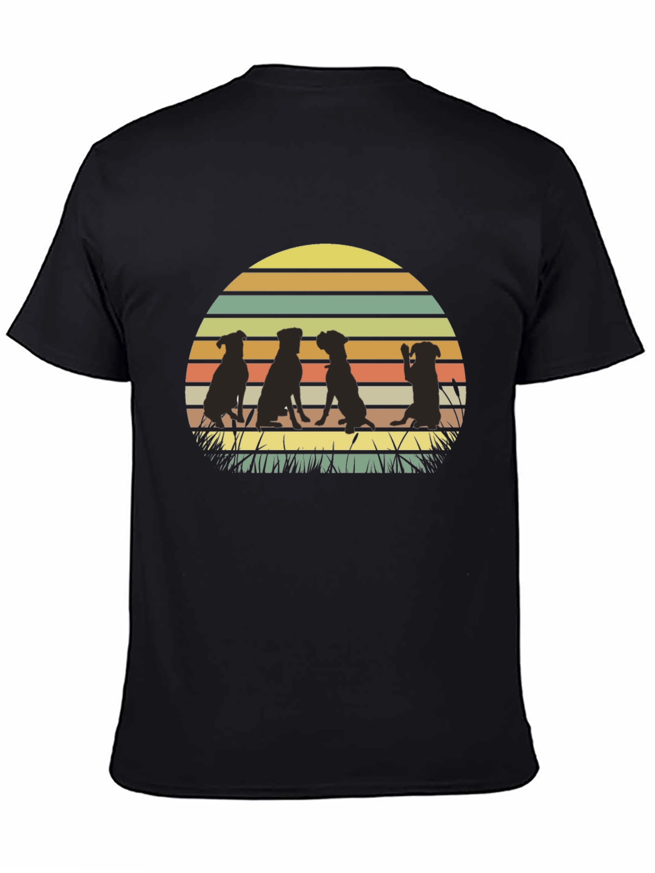 Dog Silhouette Sunset T-Shirt