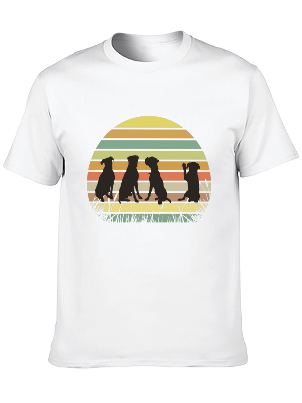 Dog Silhouette Sunset T-Shirt