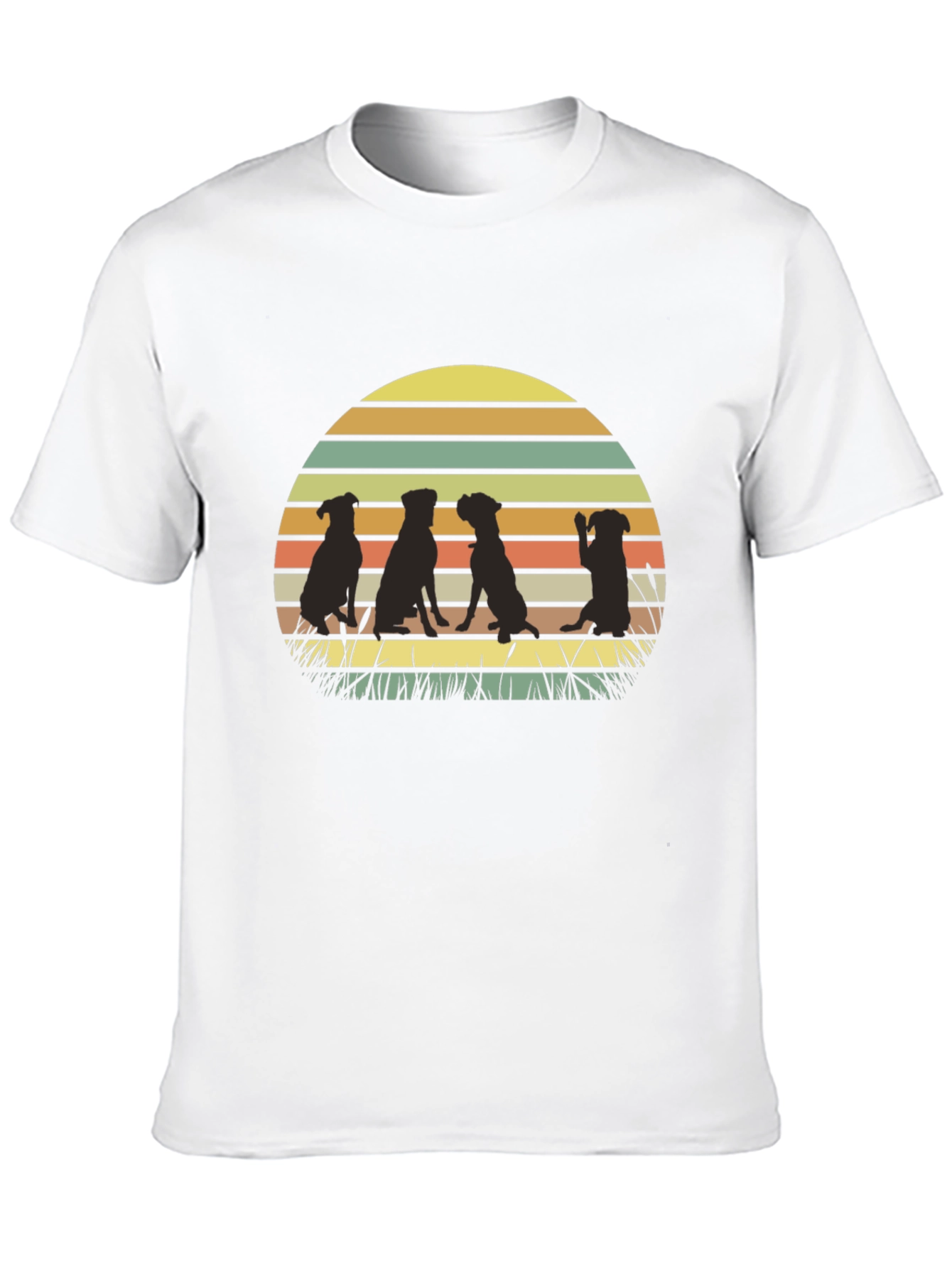 Dog Silhouette Sunset T-Shirt