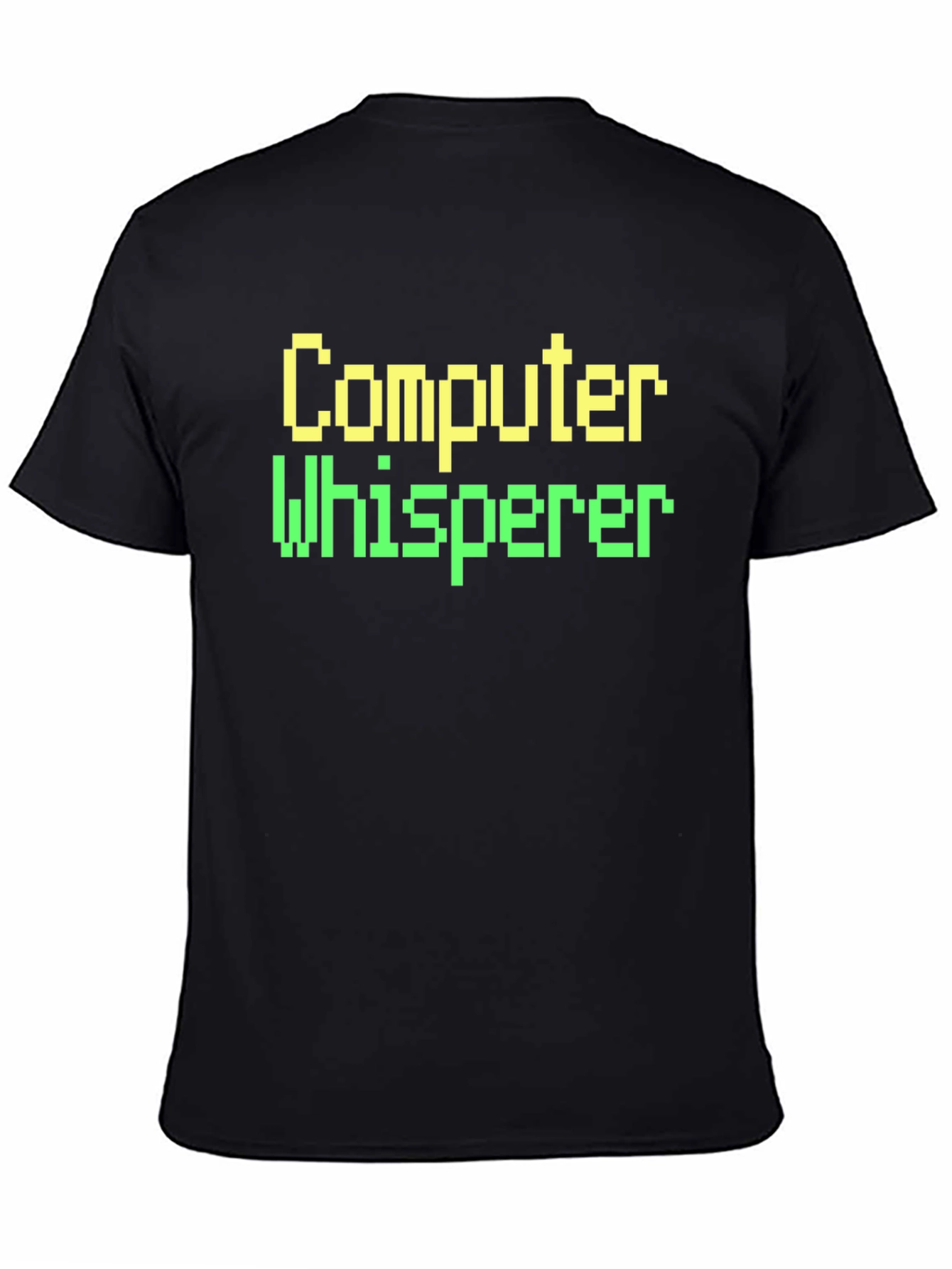 Computer Whisperer Black T-Shirt - Geeky Coder Tee
