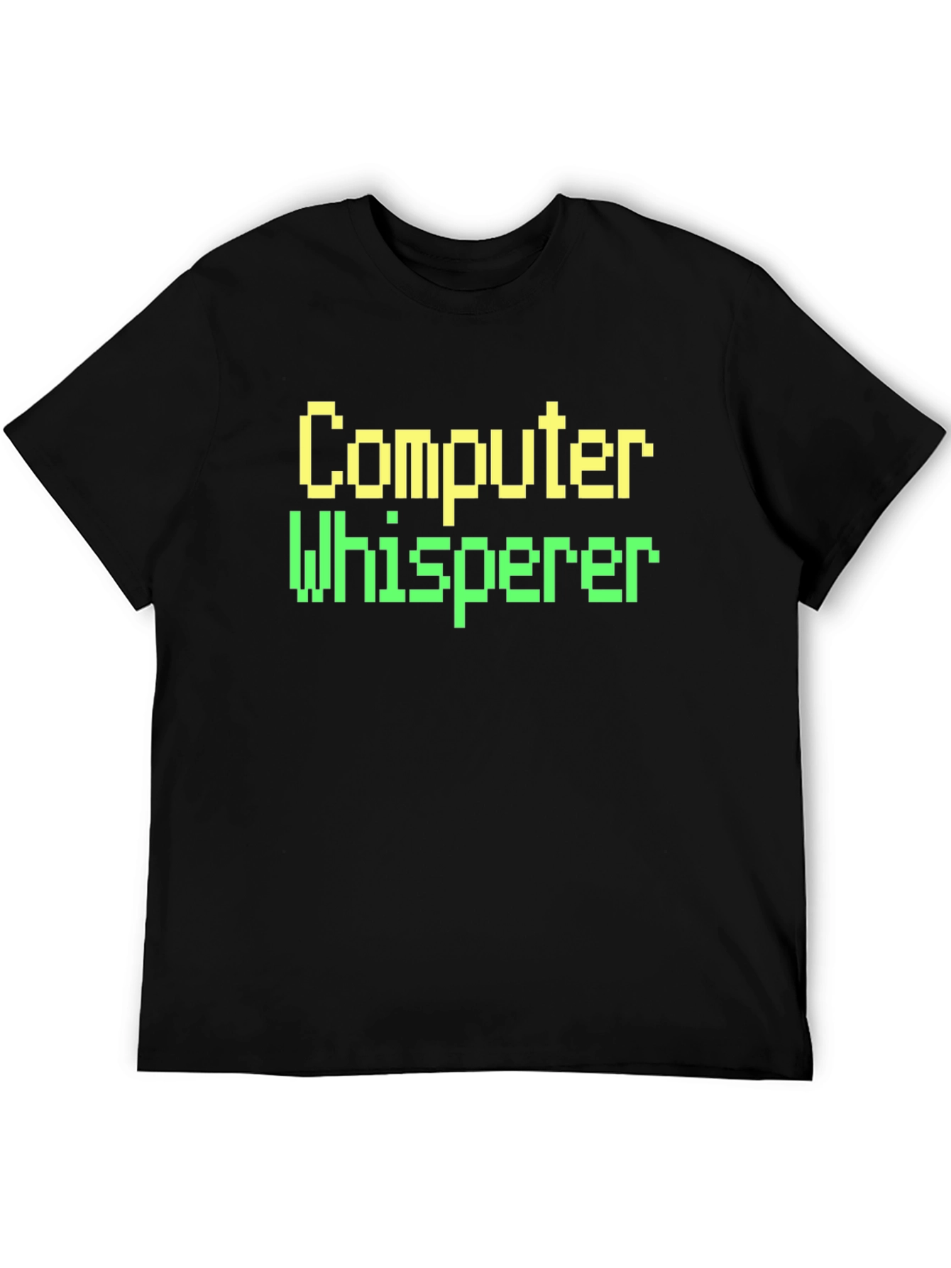 Computer Whisperer Black T-Shirt - Geeky Coder Tee