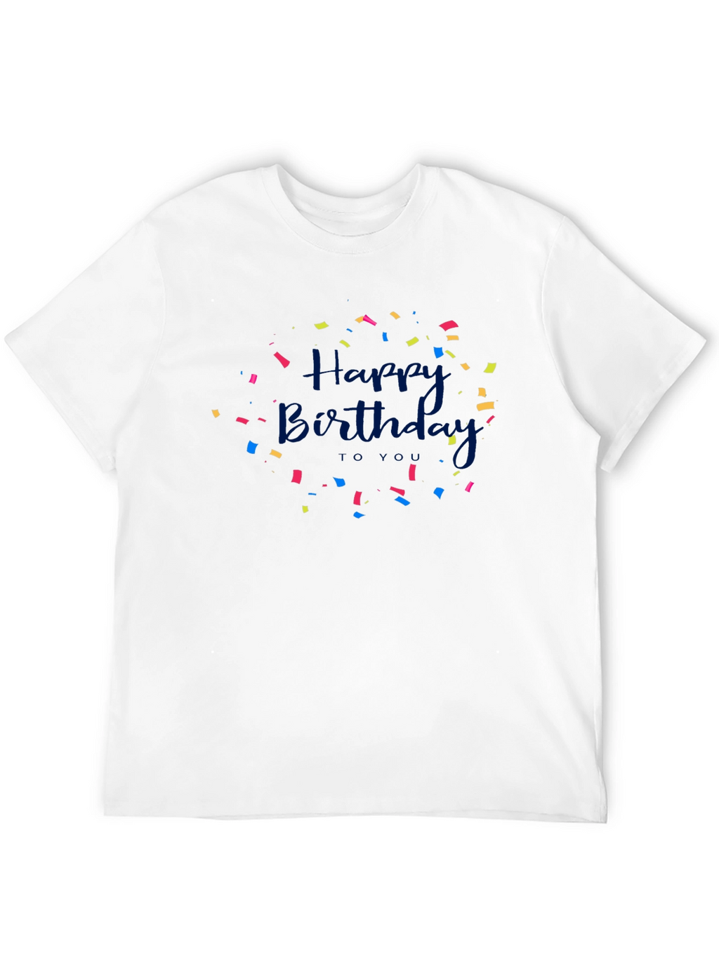 Happy Birthday Confetti Graphic T-Shirt