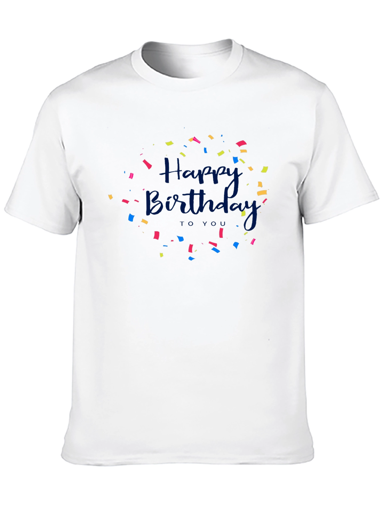 Happy Birthday Confetti Graphic T-Shirt