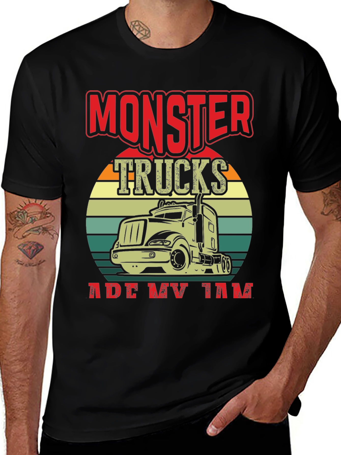 Monster Trucks Are My Jam Graphic T-Shirt