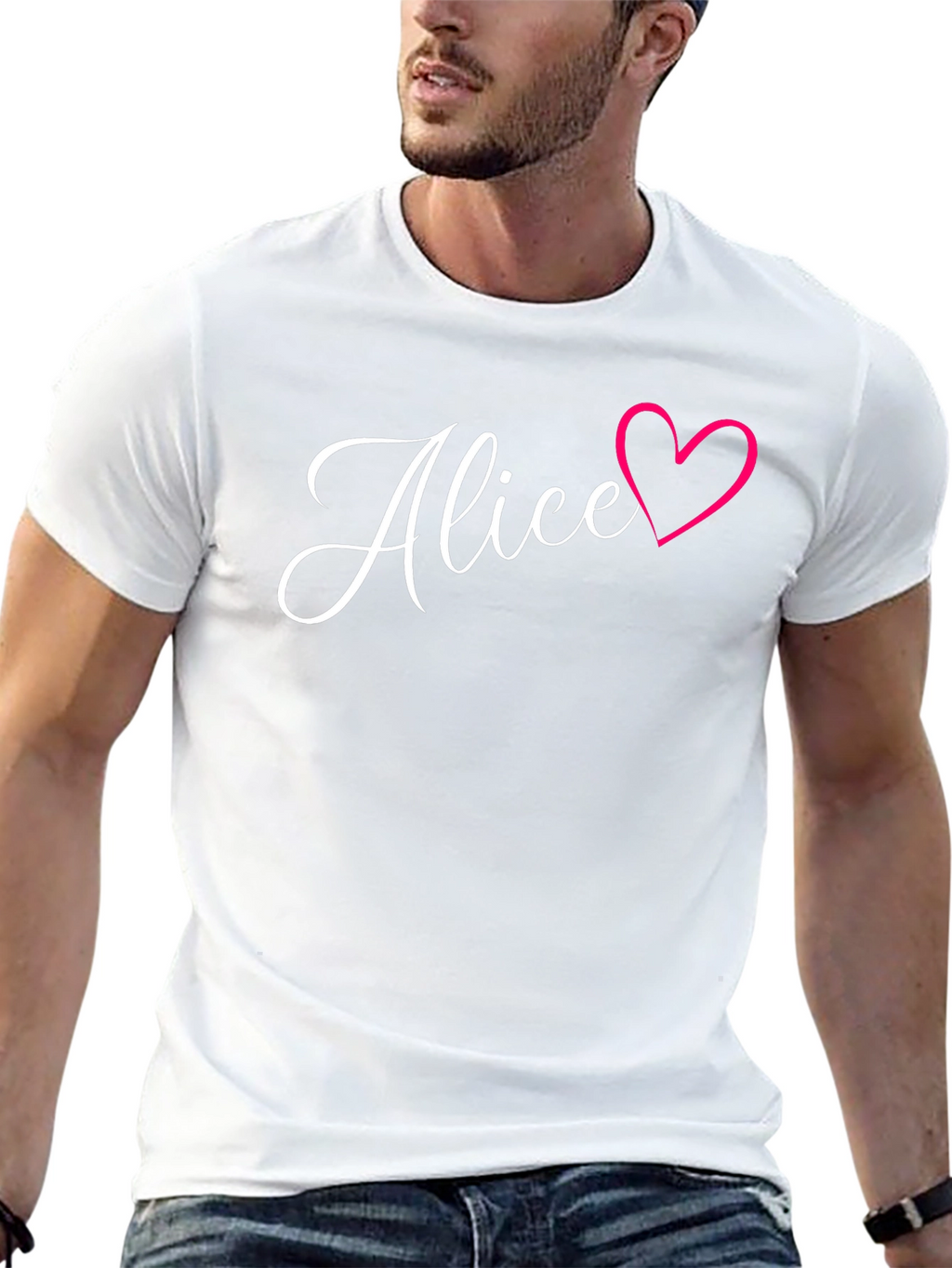 Alice Heart T-Shirt - Stylish Personalized Tee