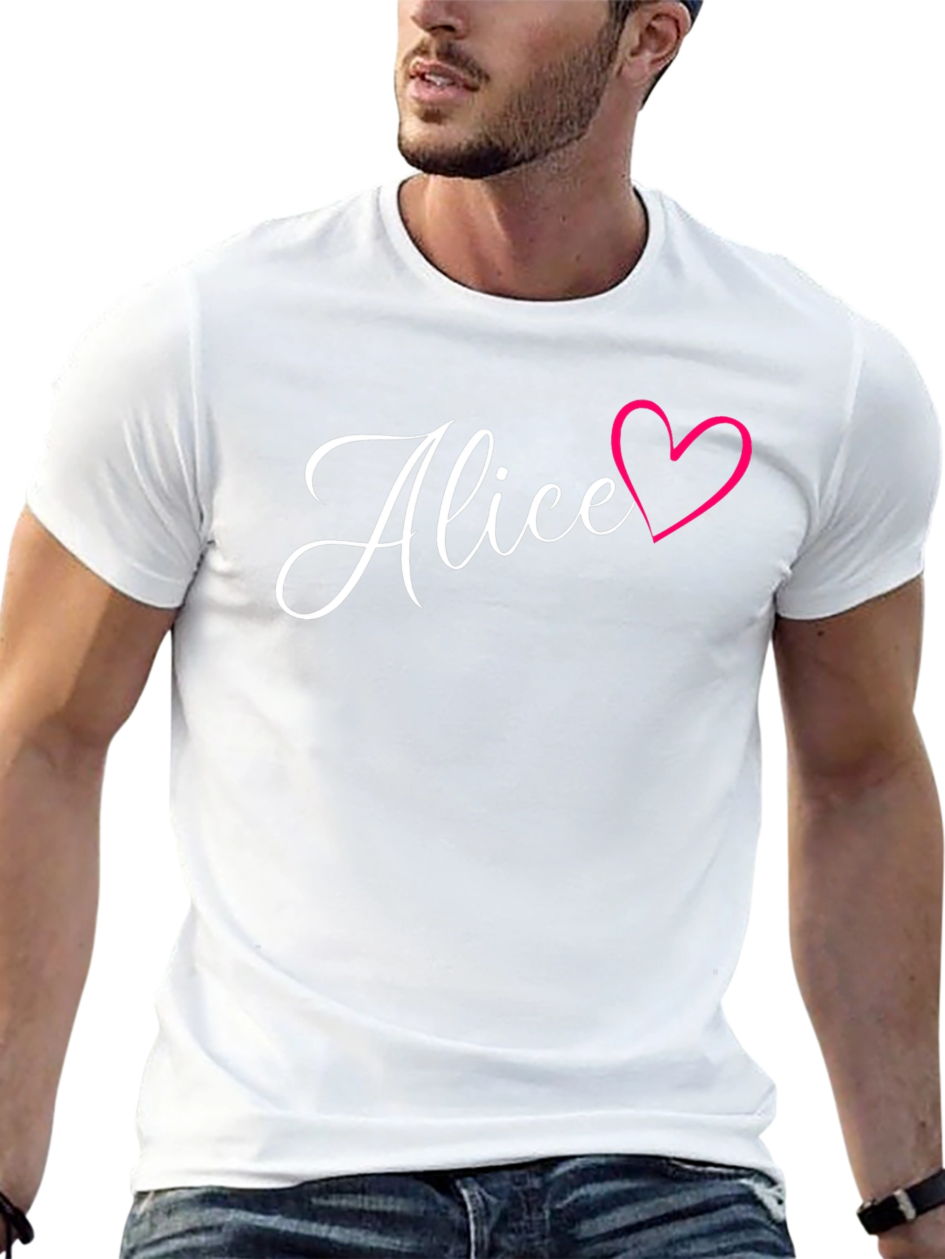 Alice Heart T-Shirt - Stylish Personalized Tee