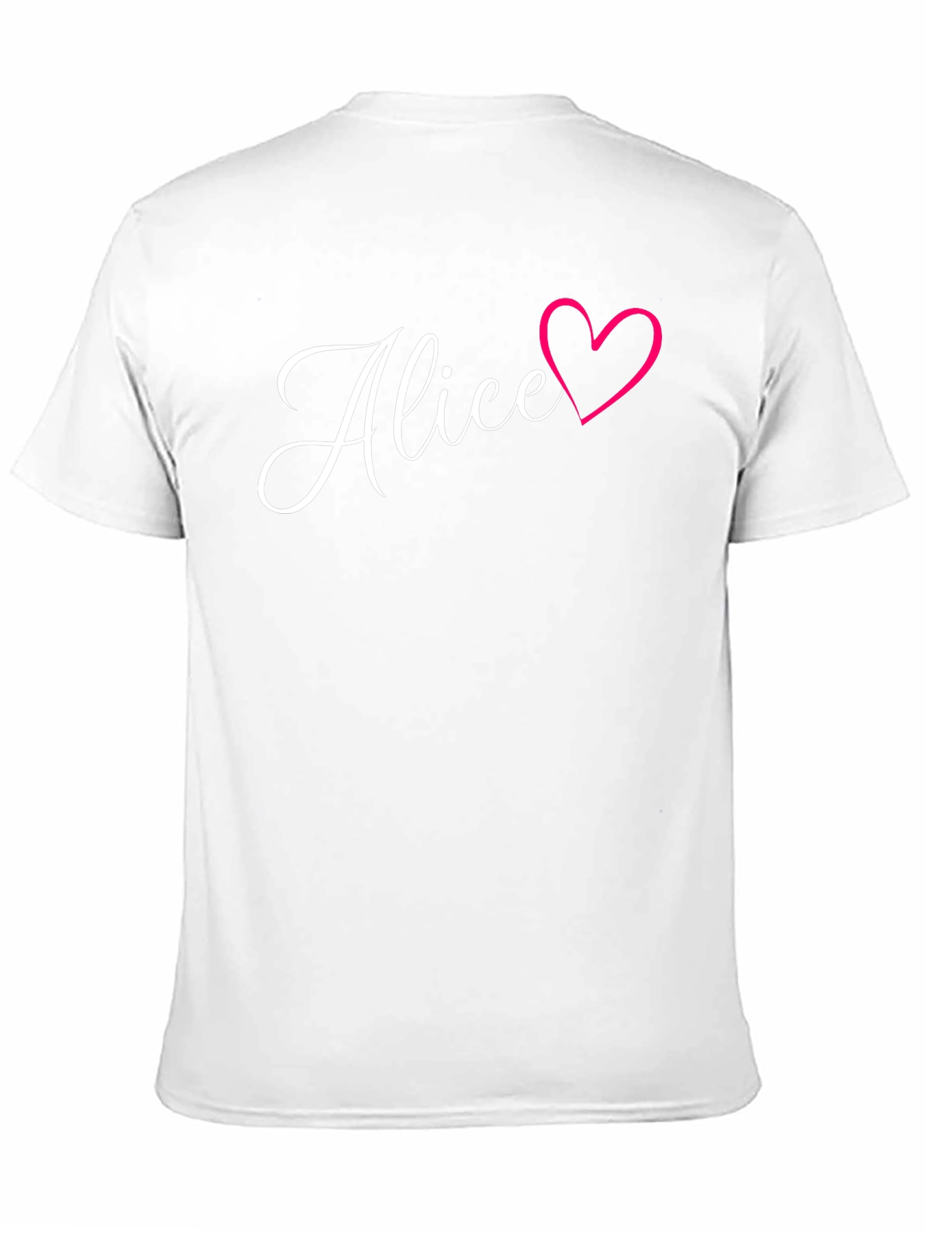 Alice Heart T-Shirt - Stylish Personalized Tee