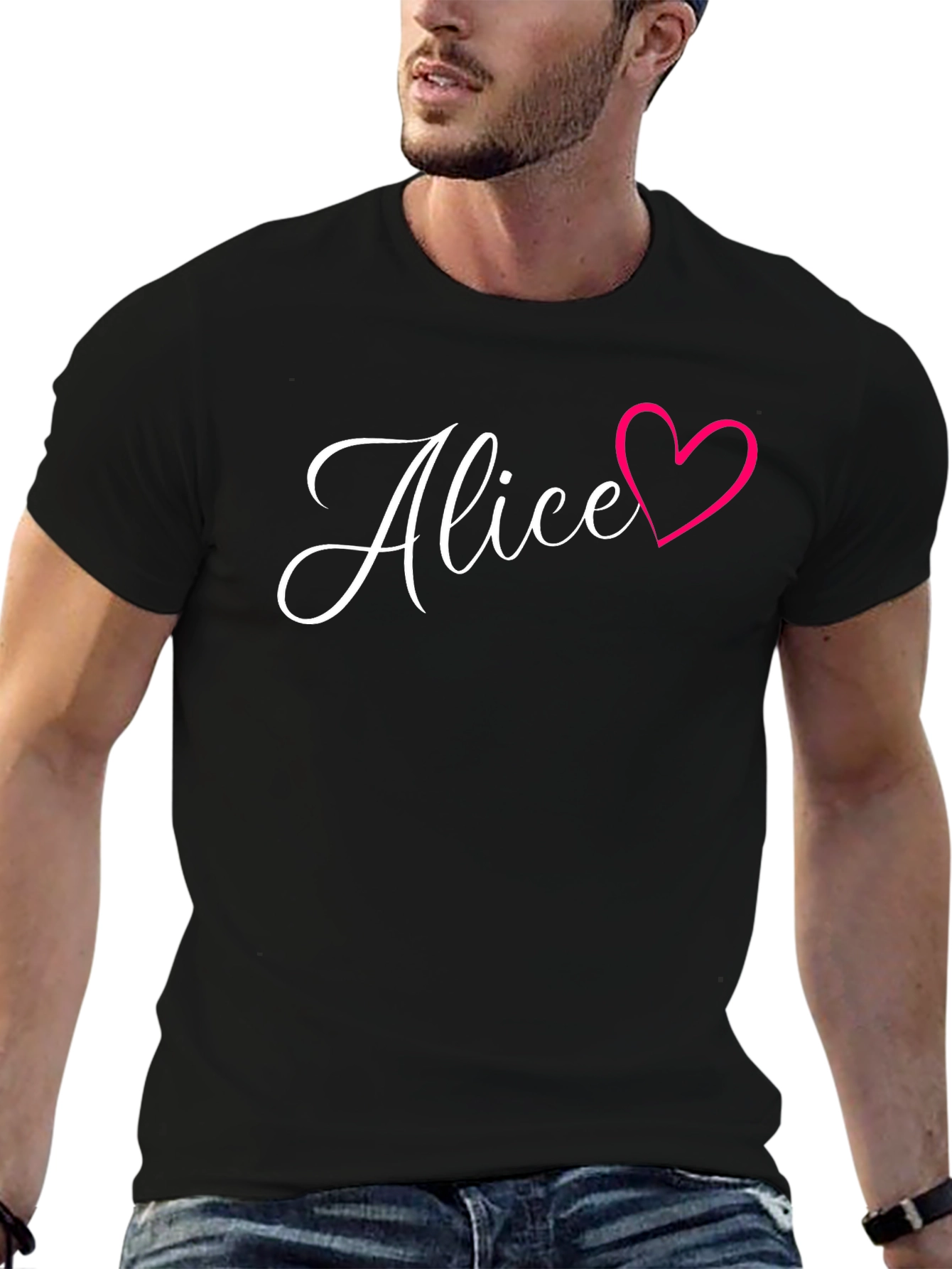 Alice Heart T-Shirt - Stylish Personalized Tee