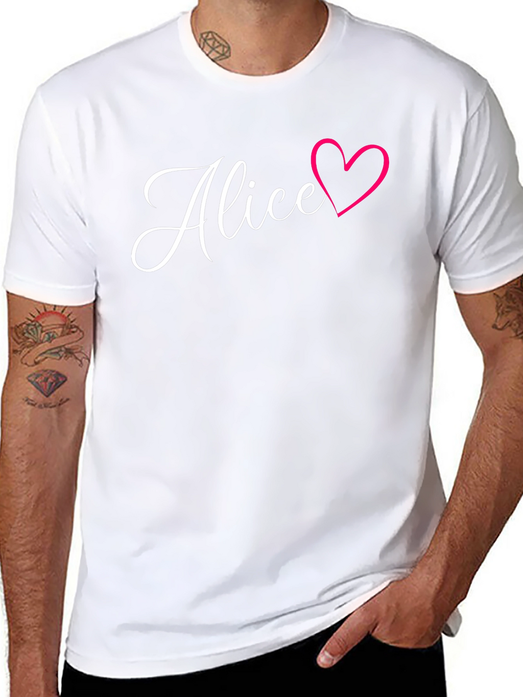 Alice Heart T-Shirt - Stylish Personalized Tee