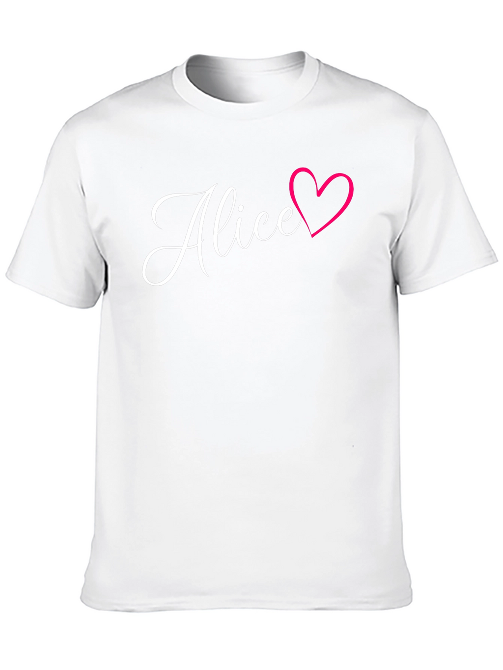 Alice Heart T-Shirt - Stylish Personalized Tee