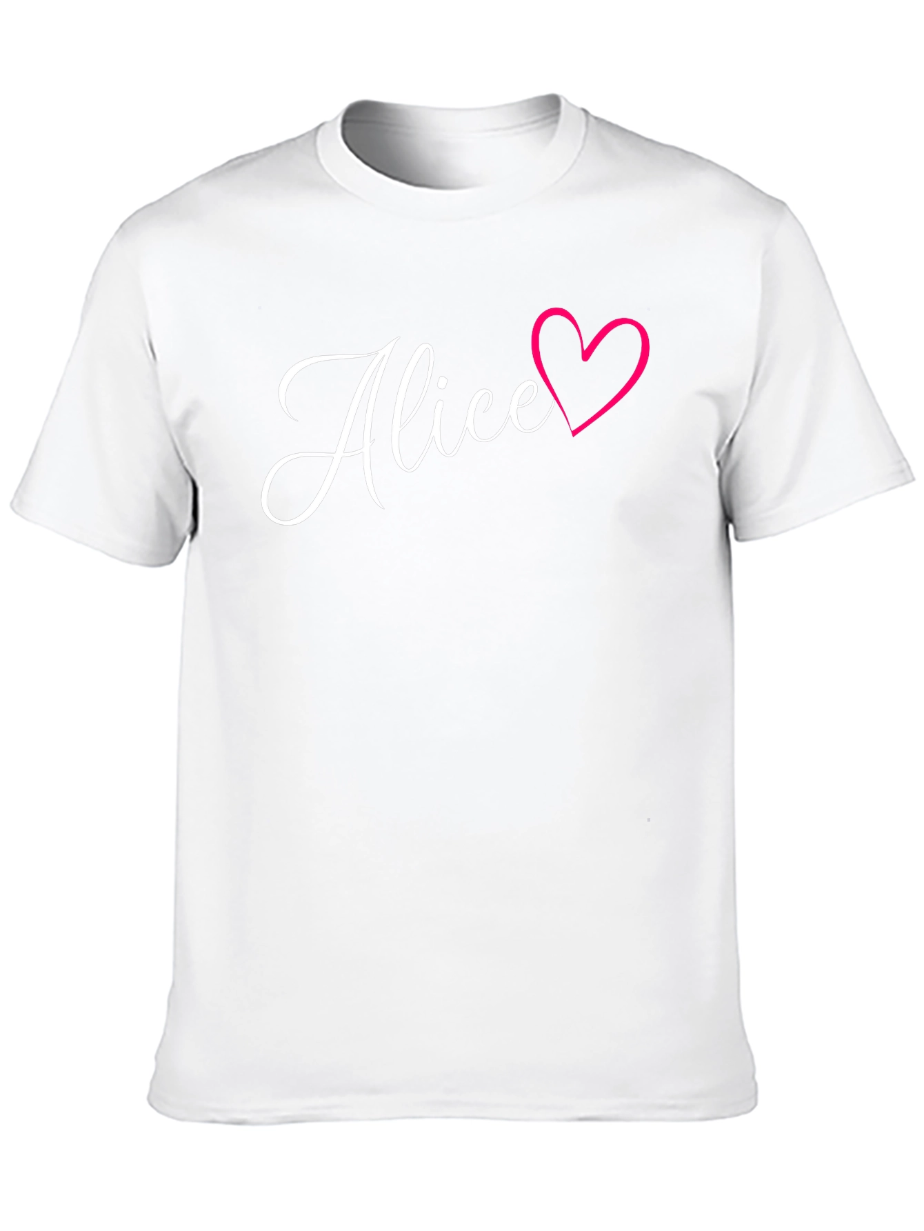Alice Heart T-Shirt - Stylish Personalized Tee