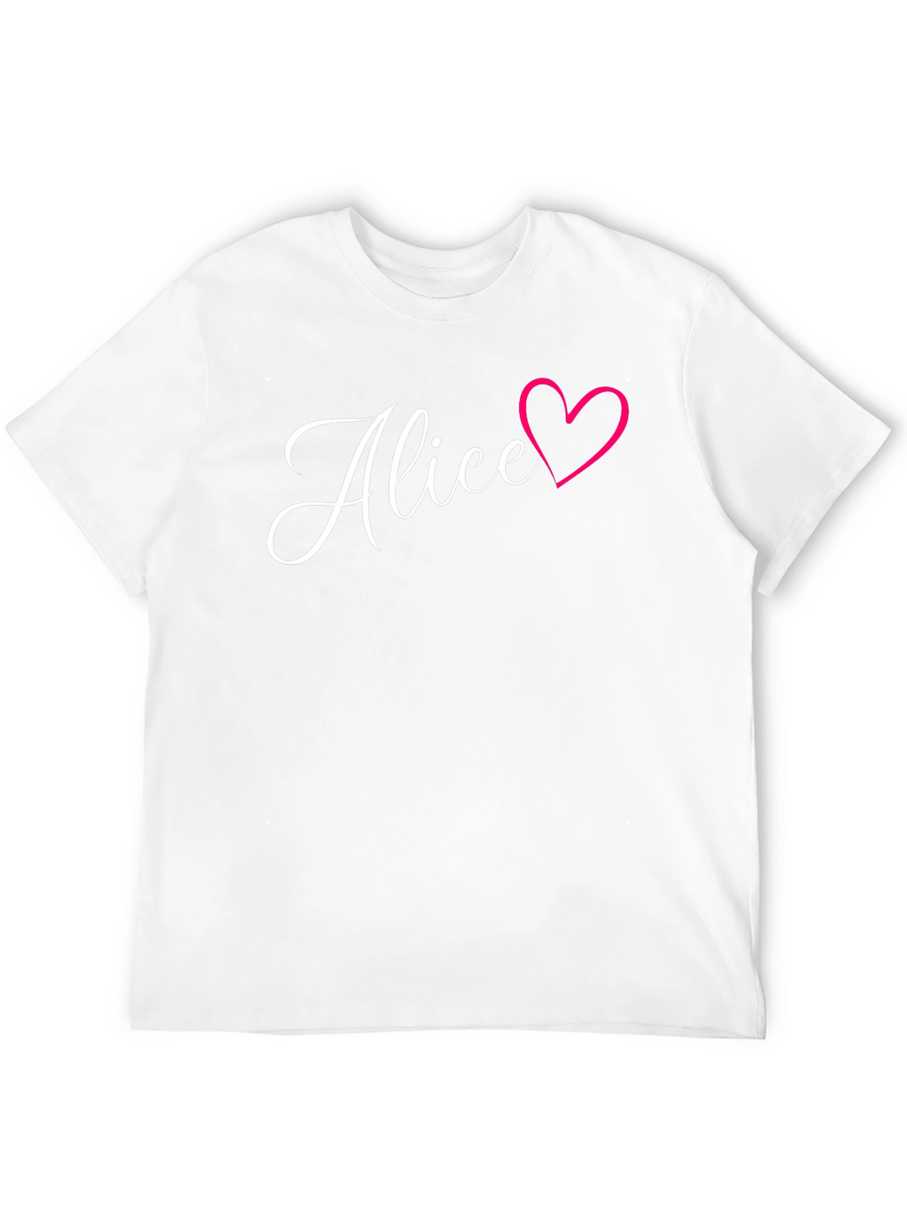 Alice Heart T-Shirt - Stylish Personalized Tee