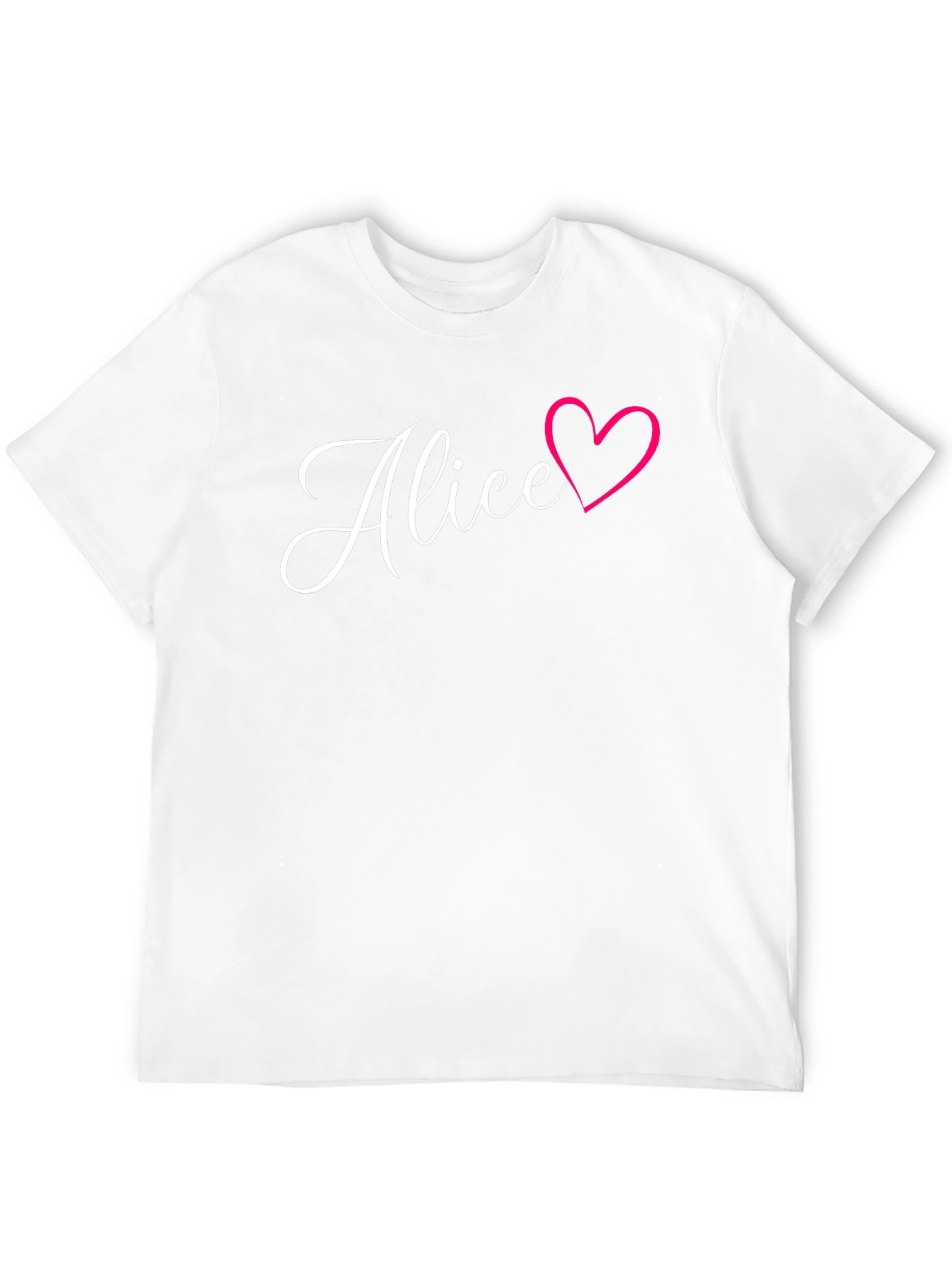 Alice Heart T-Shirt - Stylish Personalized Tee