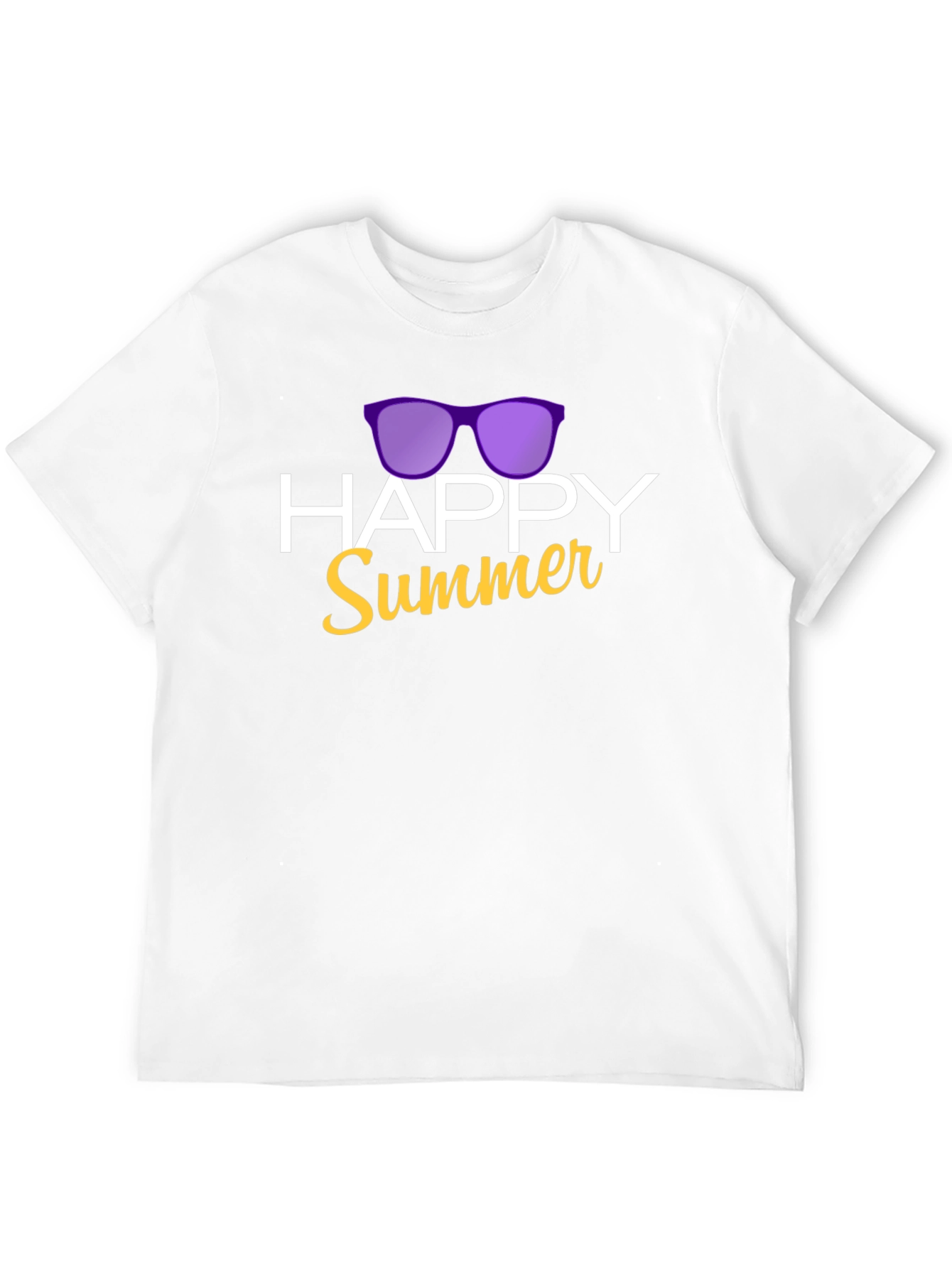 Happy Summer Graphic T-Shirt - Black