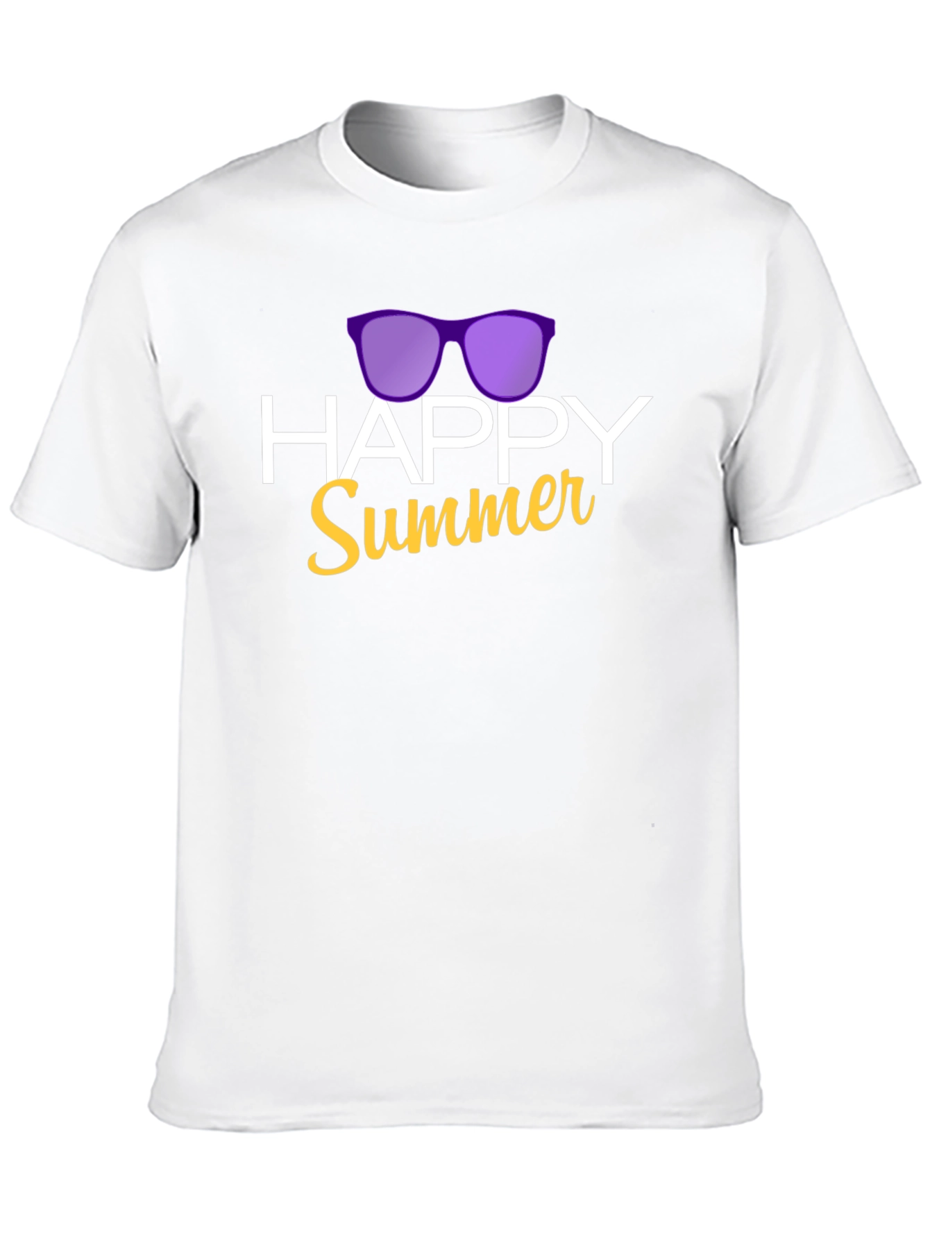 Happy Summer Graphic T-Shirt - Black