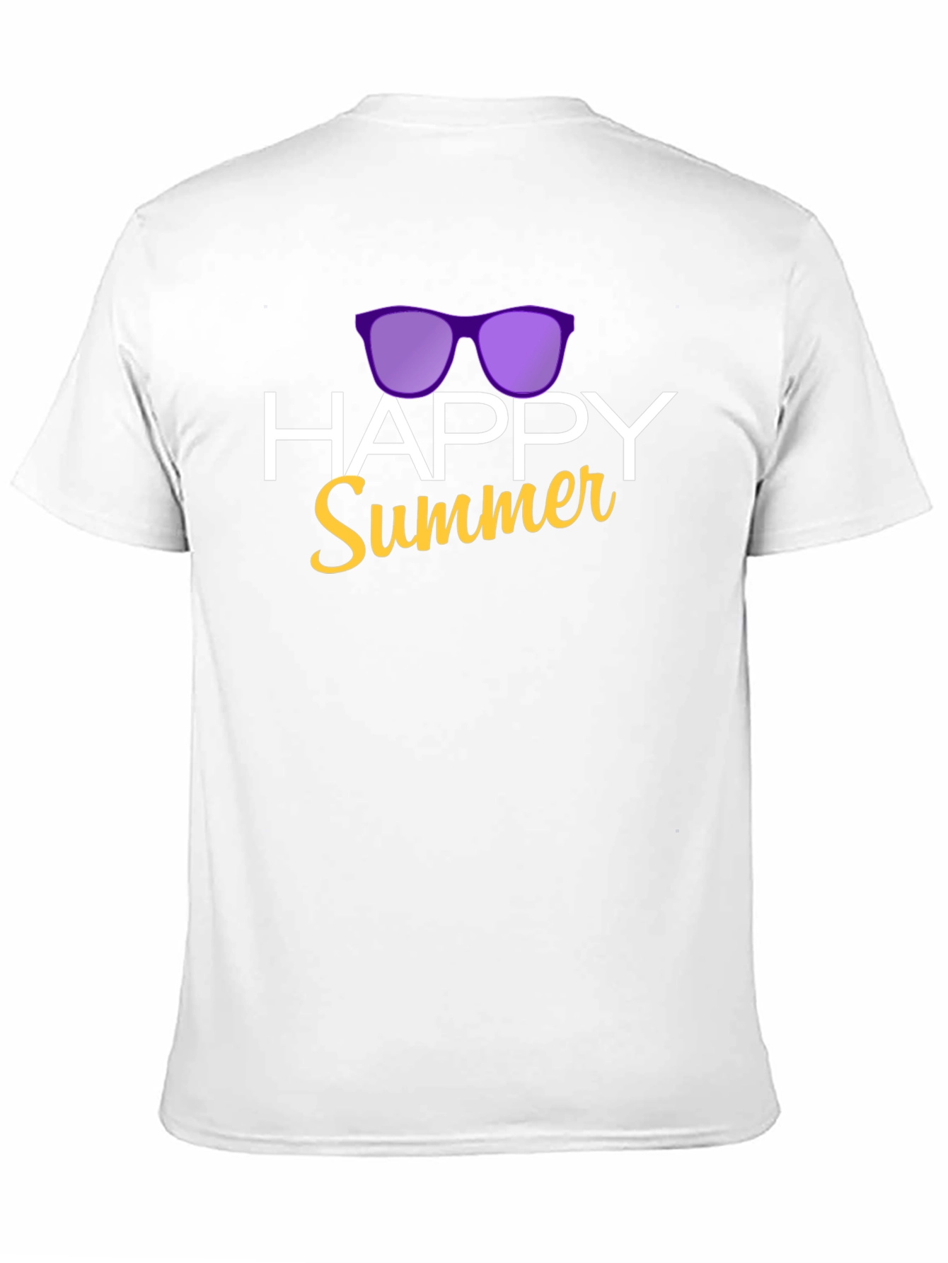 Happy Summer Graphic T-Shirt - Black