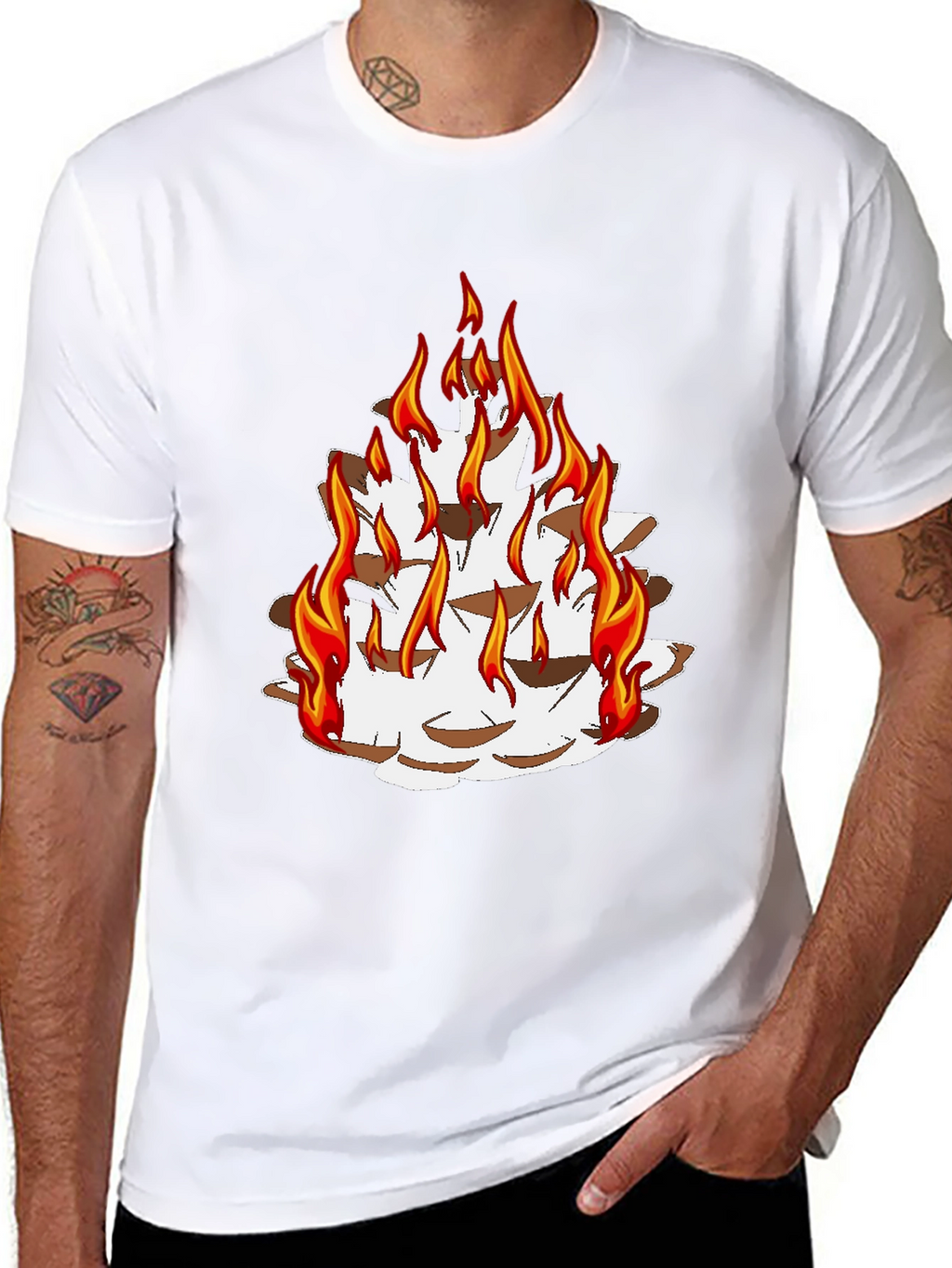 Fiery Pine Cone Graphic Tee - Unisex