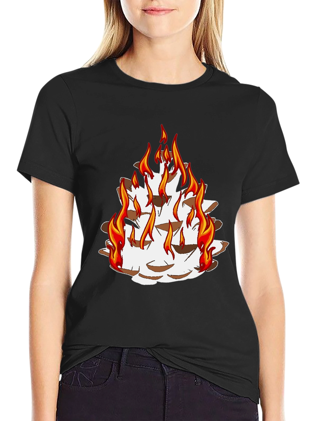 Fiery Pine Cone Graphic Tee - Unisex