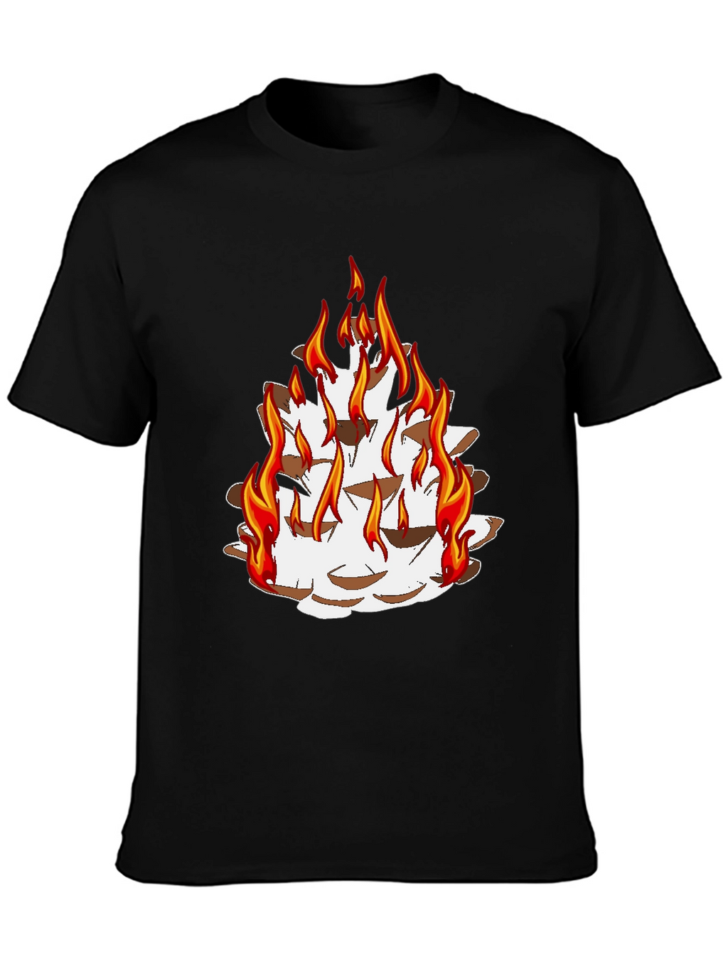 Fiery Pine Cone Graphic Tee - Unisex