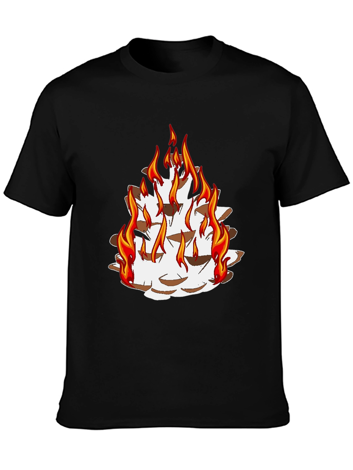 Fiery Pine Cone Graphic Tee - Unisex