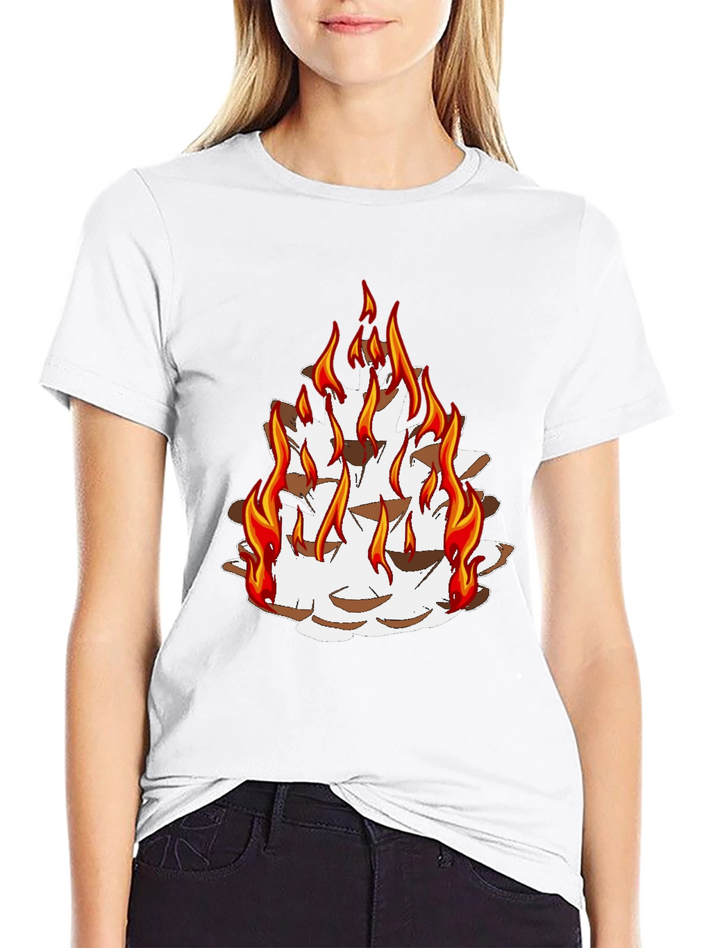 Fiery Pine Cone Graphic Tee - Unisex