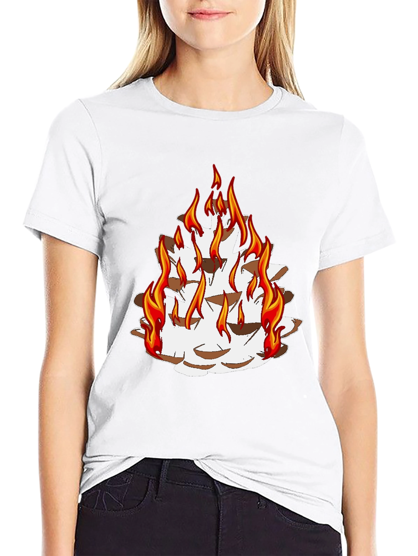 Fiery Pine Cone Graphic Tee - Unisex