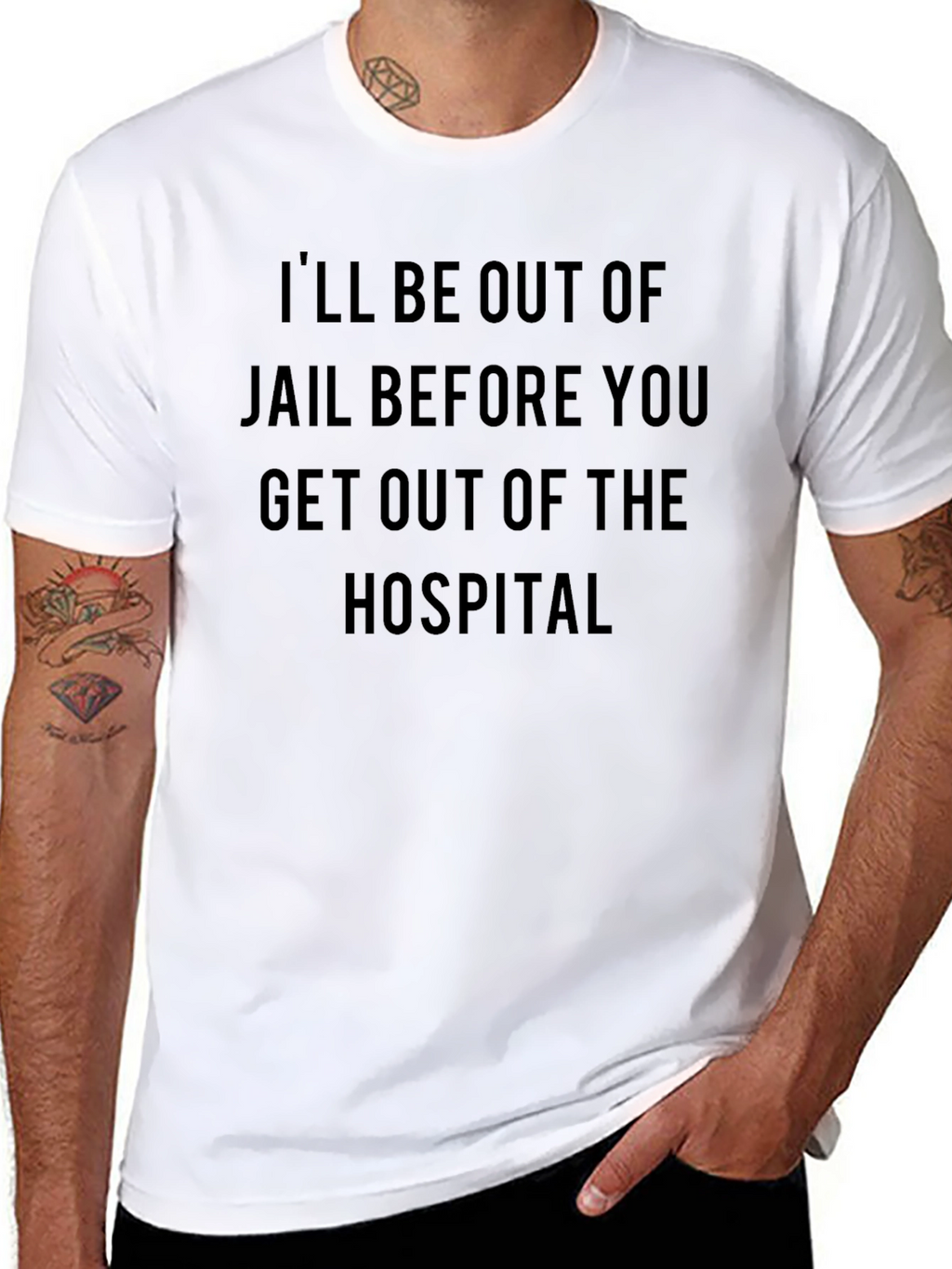 Ill be out of jail t-shirt