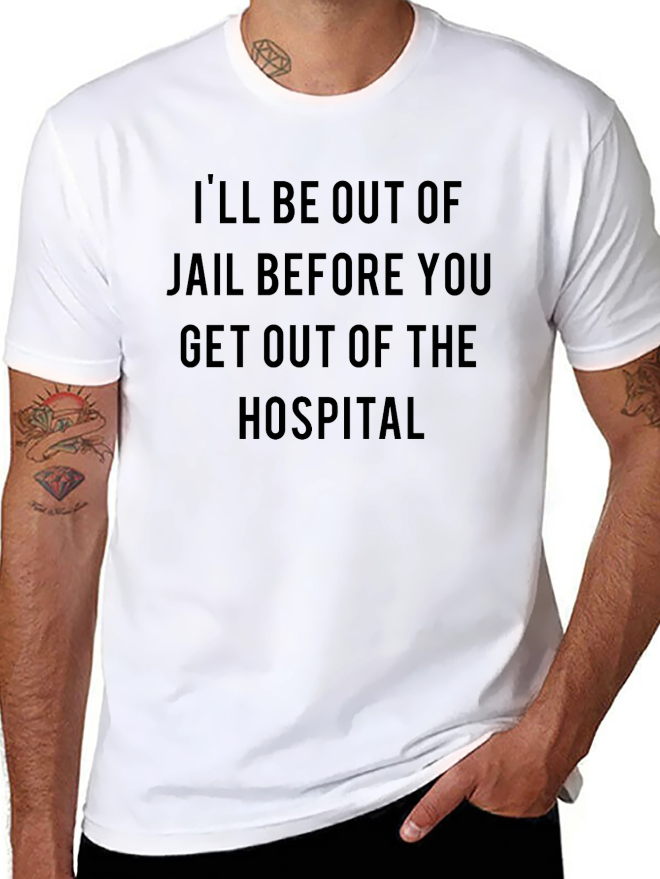Ill be out of jail t-shirt