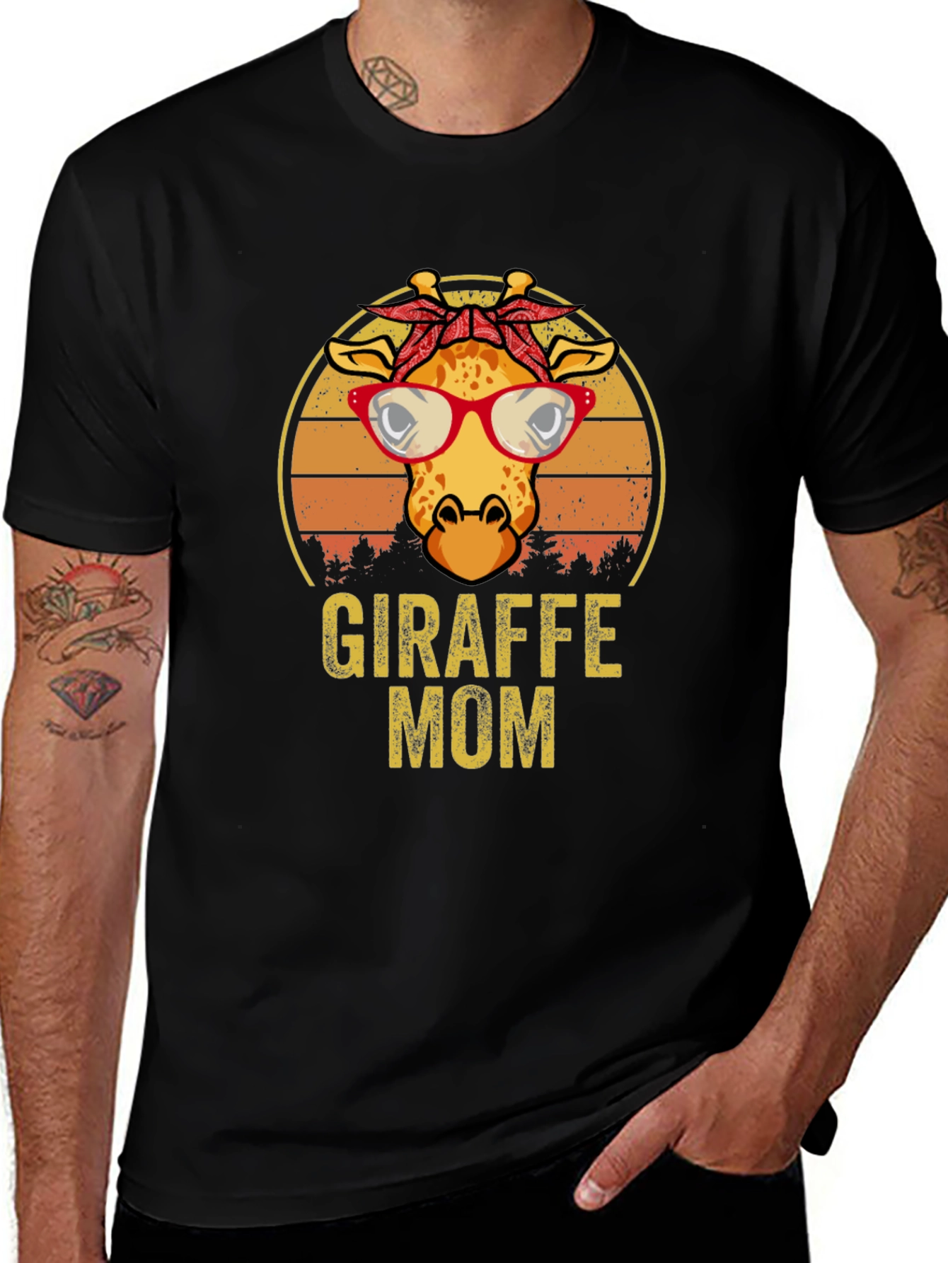 Giraffe Mom T-Shirt