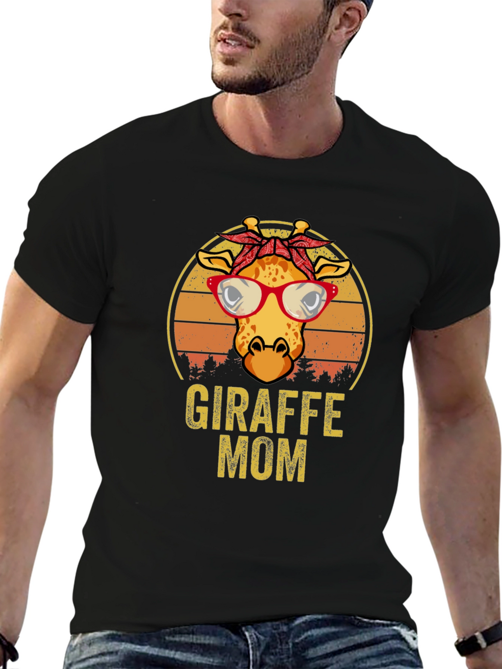 Giraffe Mom T-Shirt