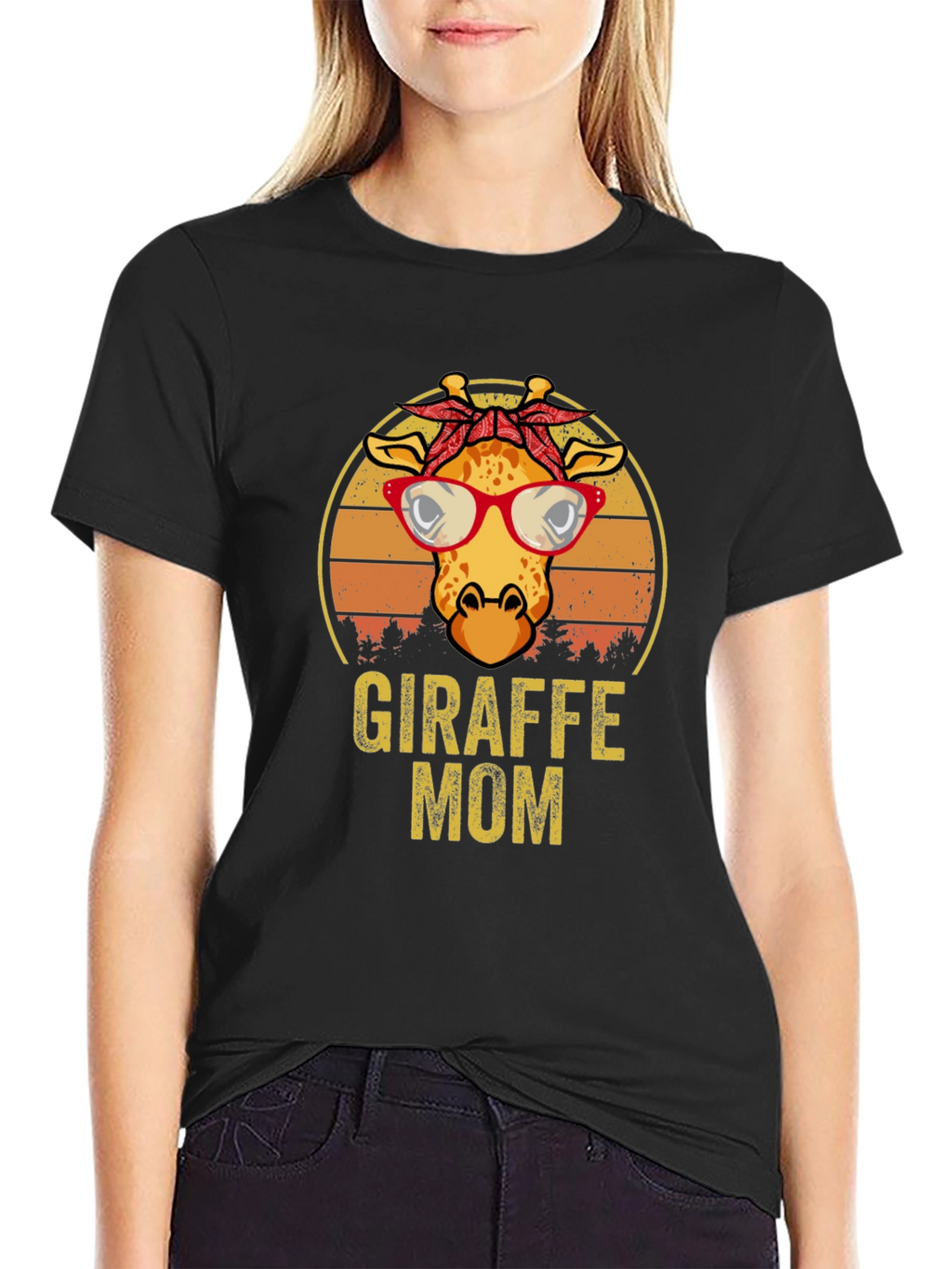 Giraffe Mom T-Shirt
