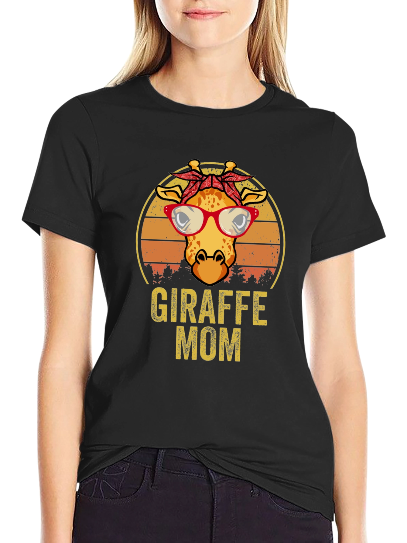 Giraffe Mom T-Shirt