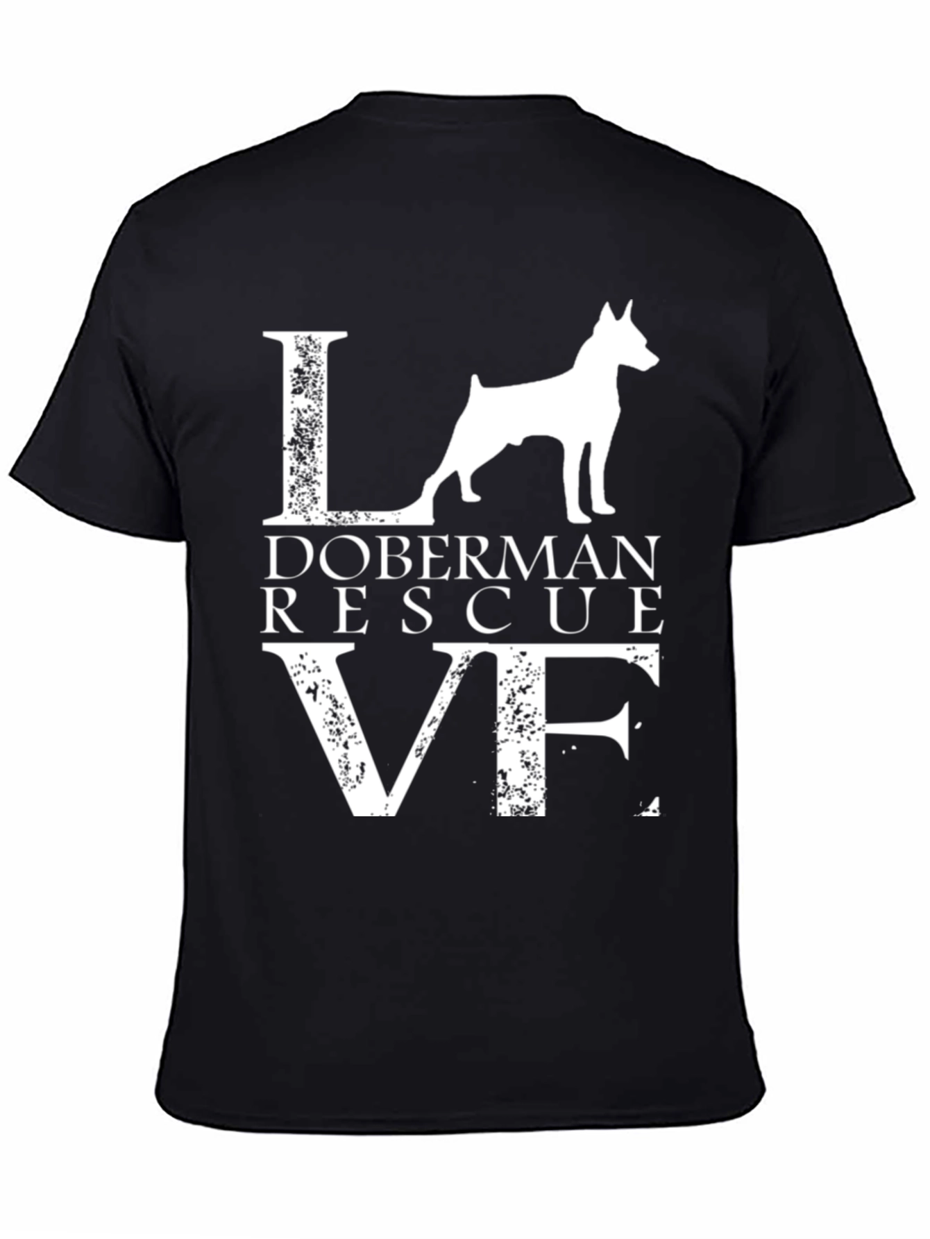Doberman Rescue Love Graphic Tee