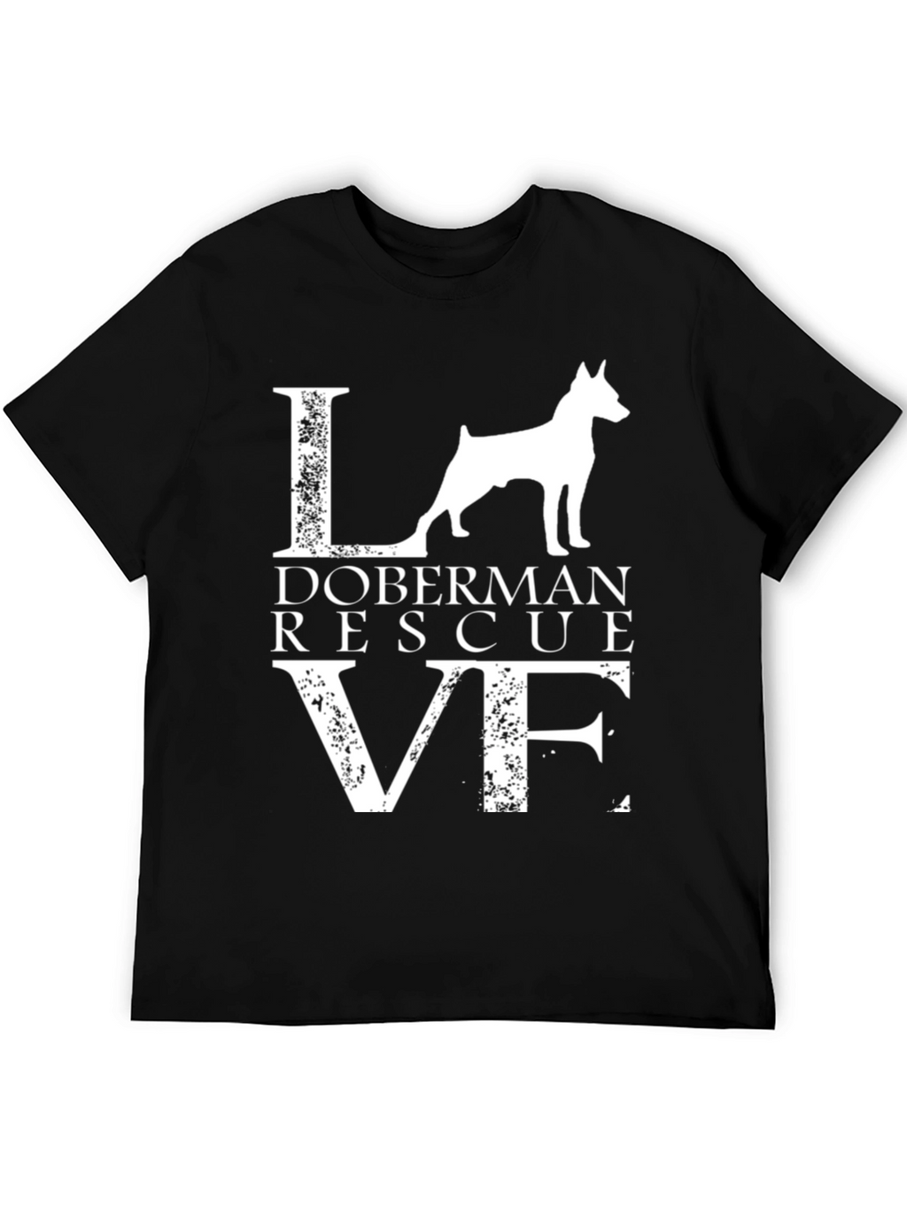 Doberman Rescue Love Graphic Tee