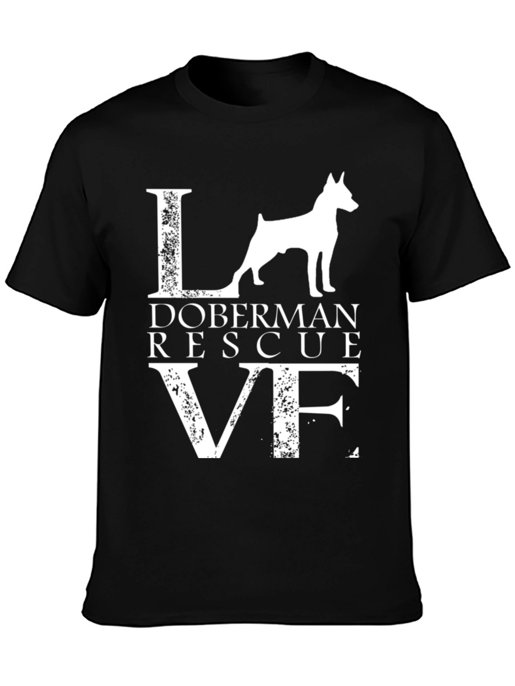 Doberman Rescue Love Graphic Tee