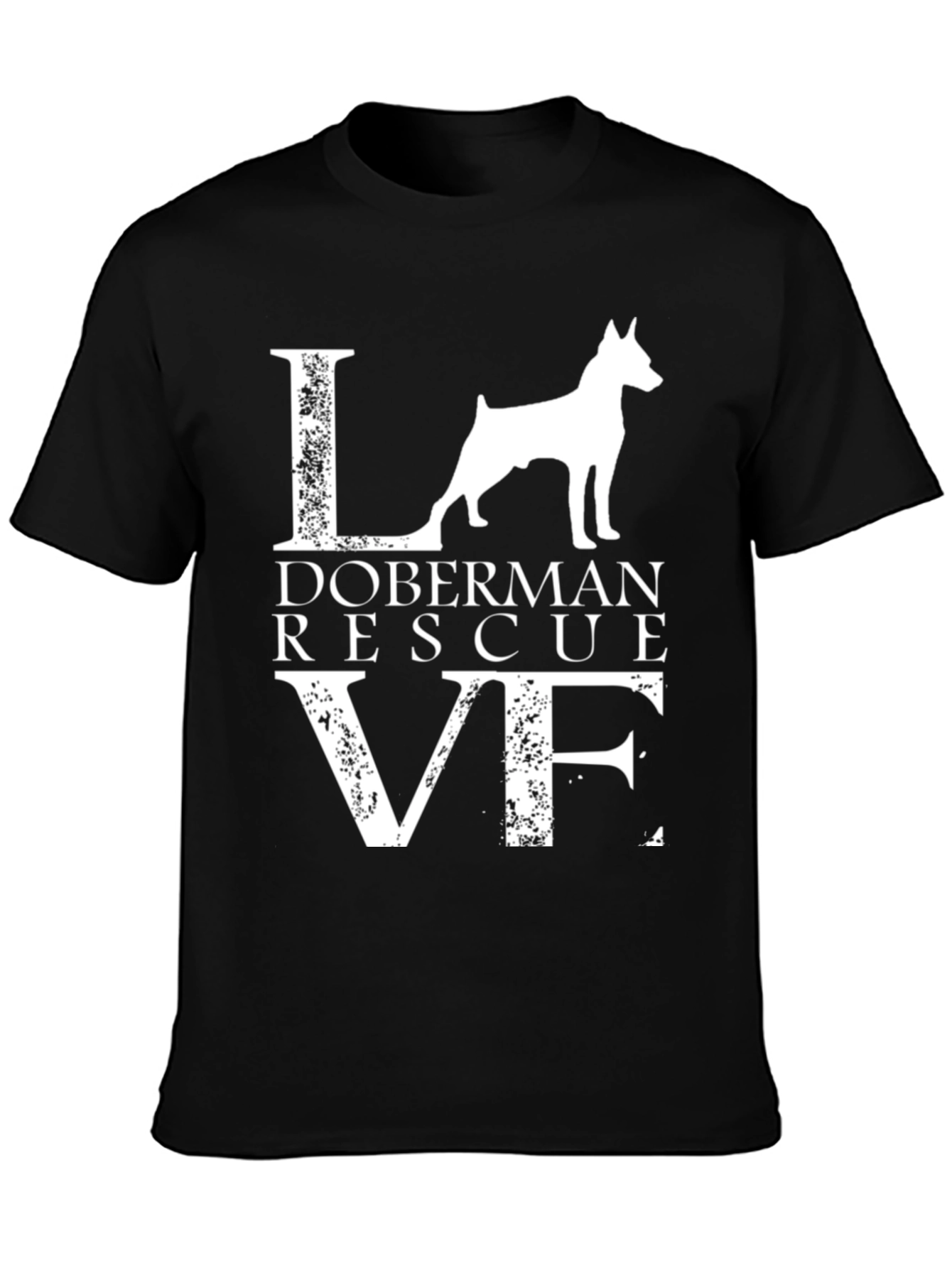 Doberman Rescue Love Graphic Tee