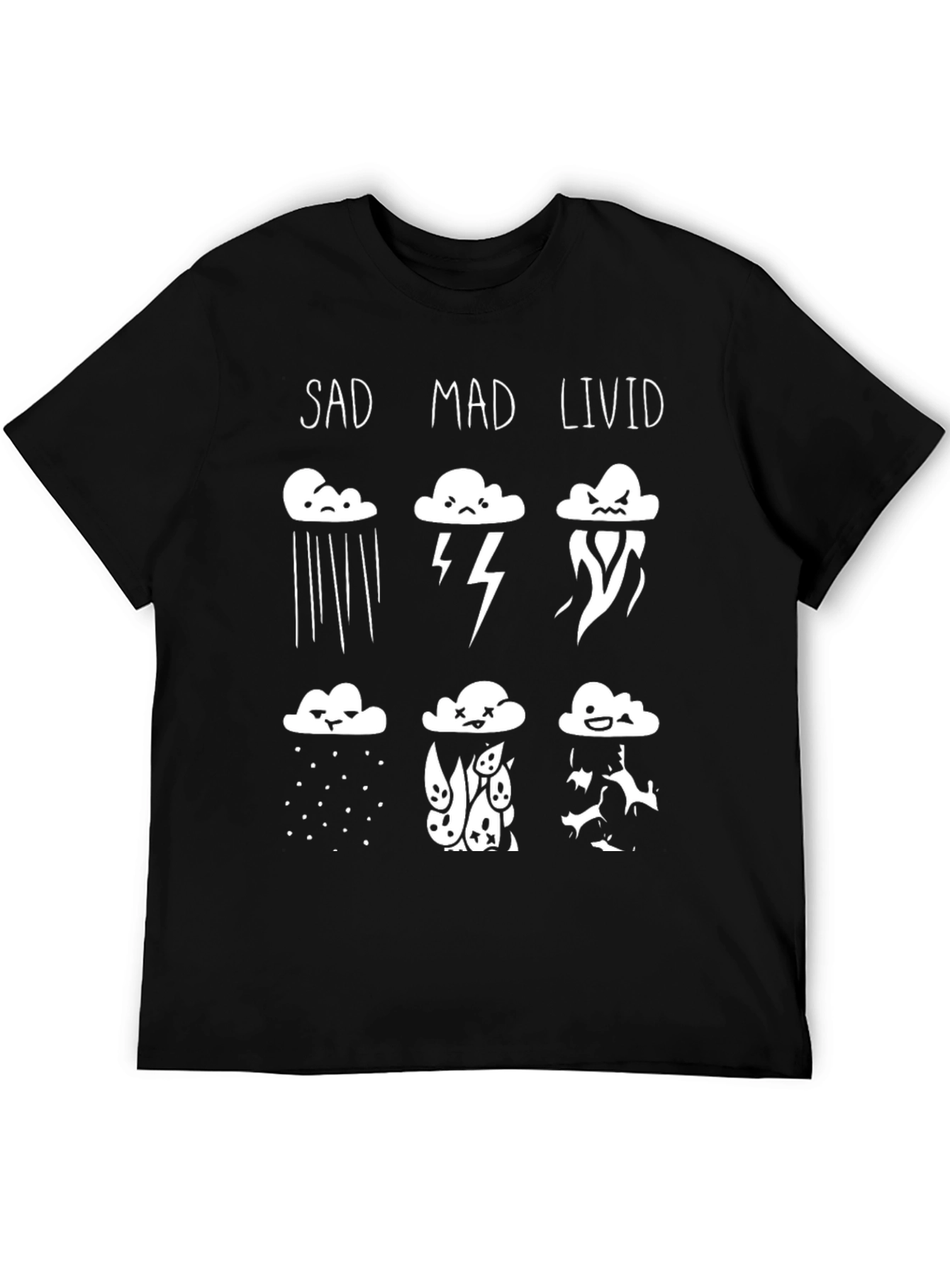Mood Cloud T-Shirt - SAD MAD LIVID Graphic Tee