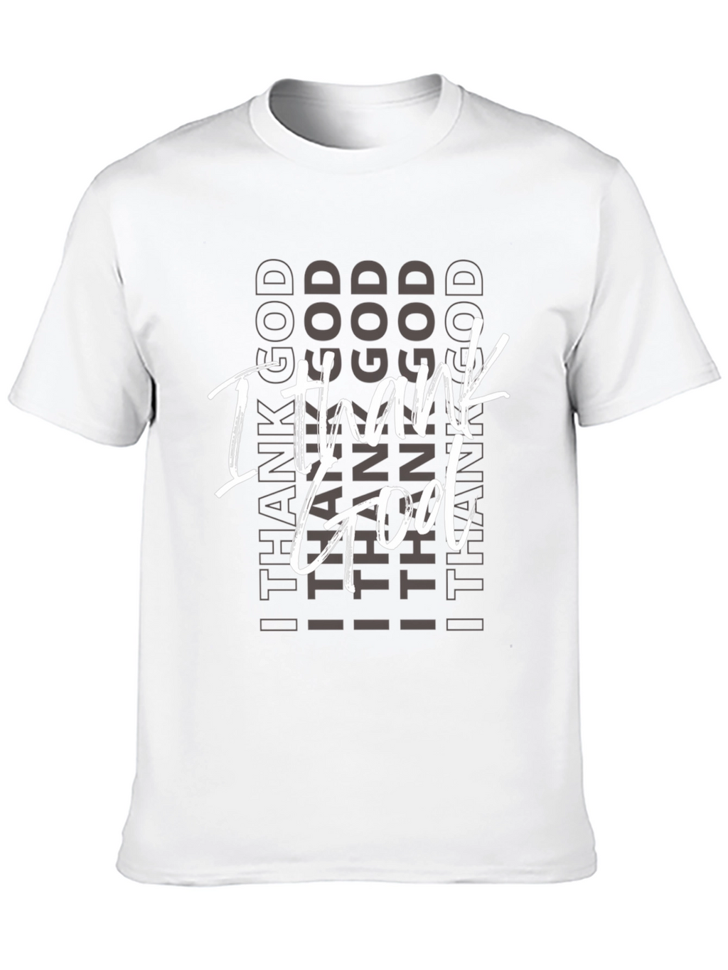 I Thank God Black Graphic Tee