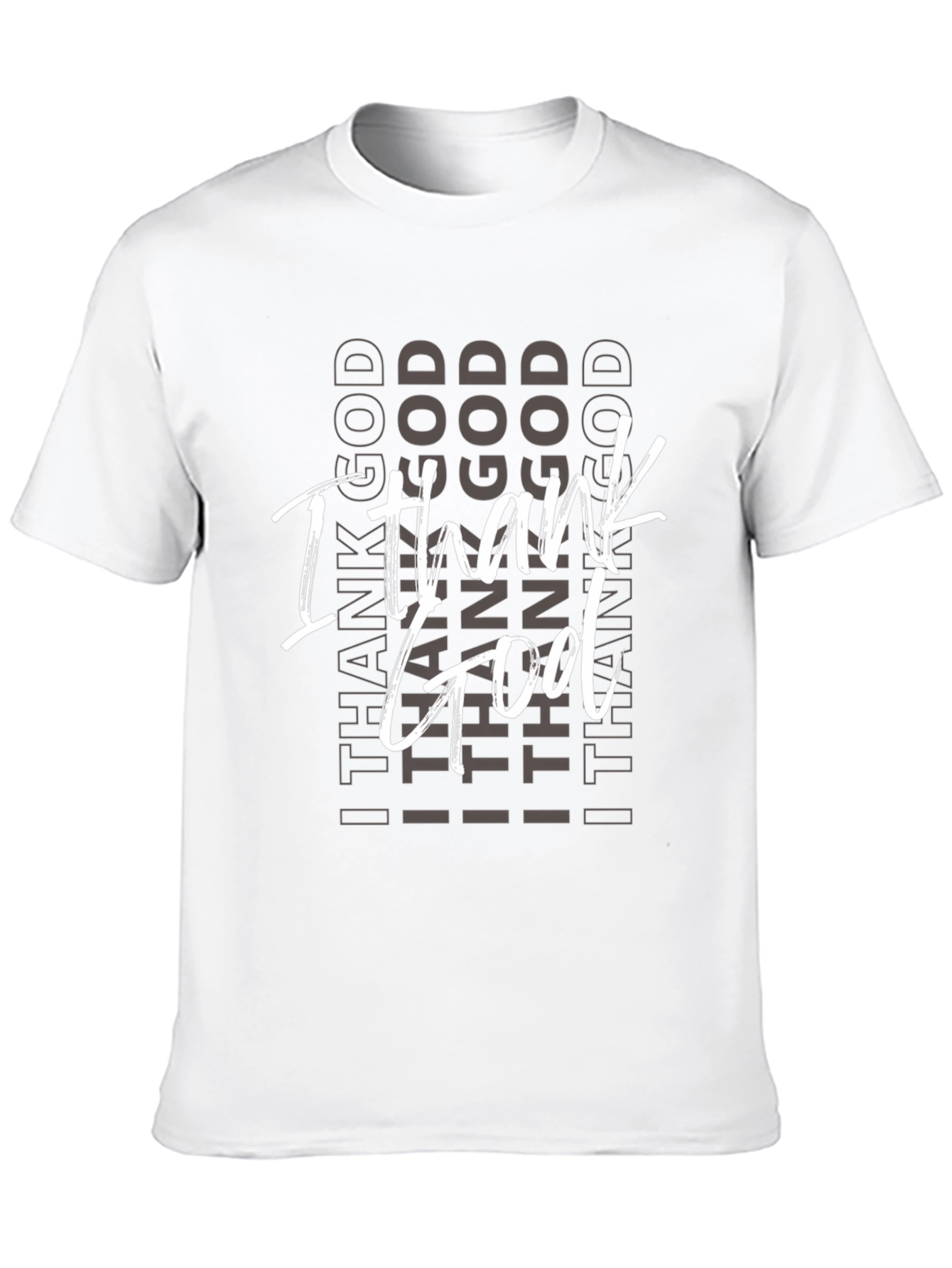 I Thank God Black Graphic Tee