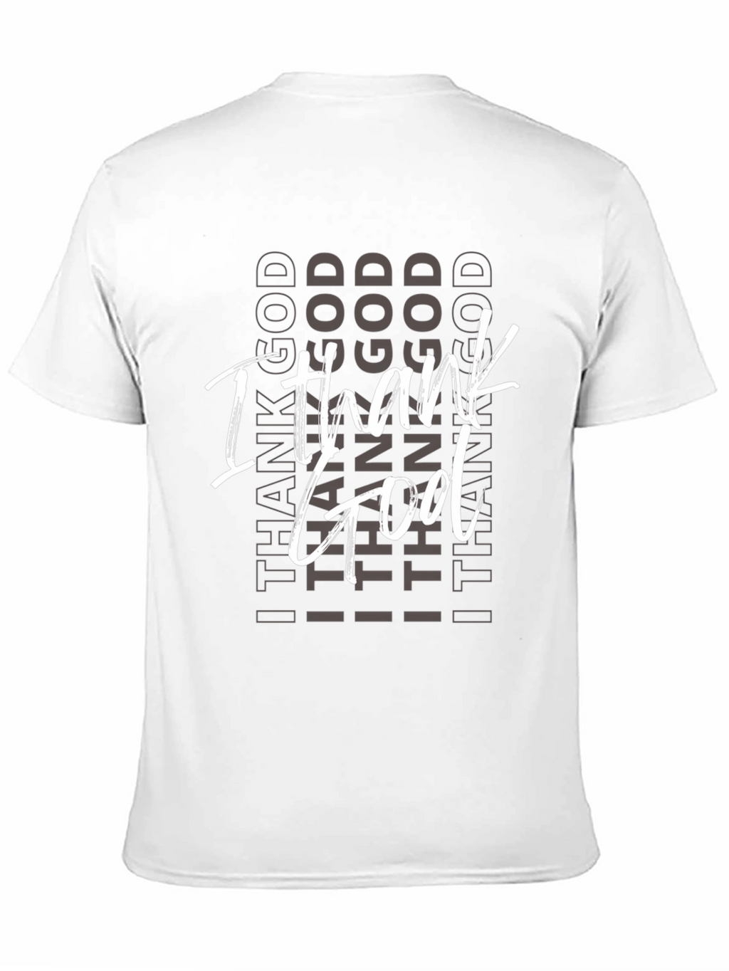 I Thank God Black Graphic Tee