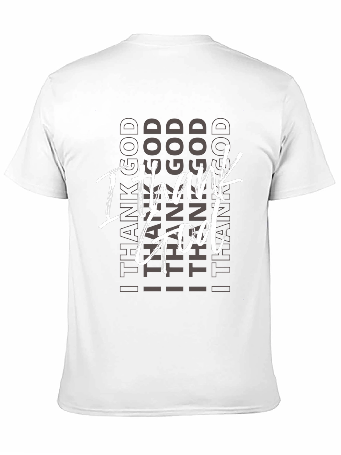 I Thank God Black Graphic Tee