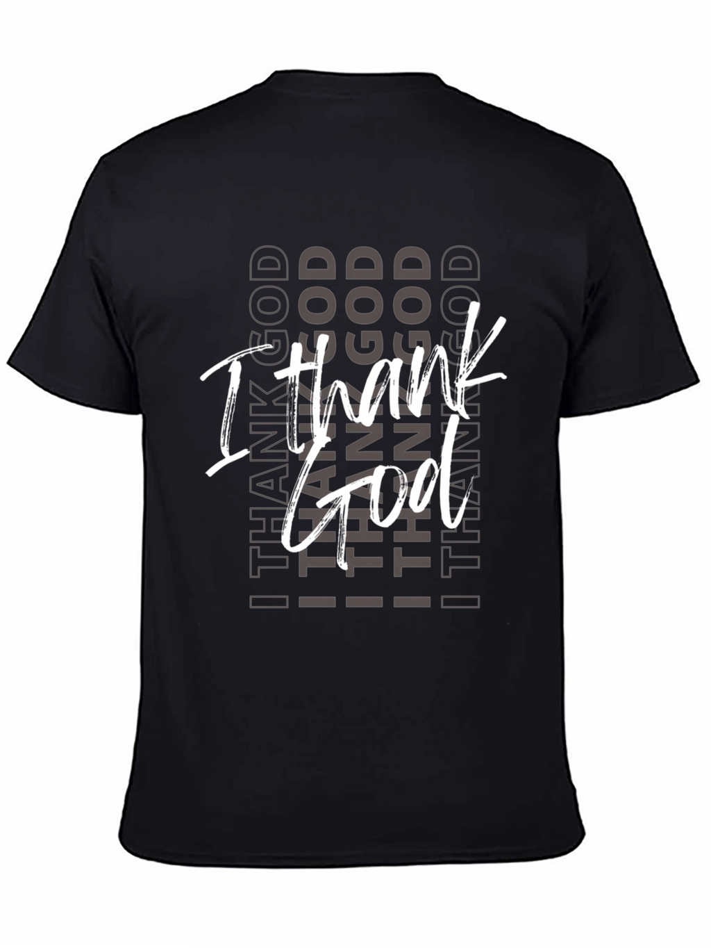 I Thank God Black Graphic Tee